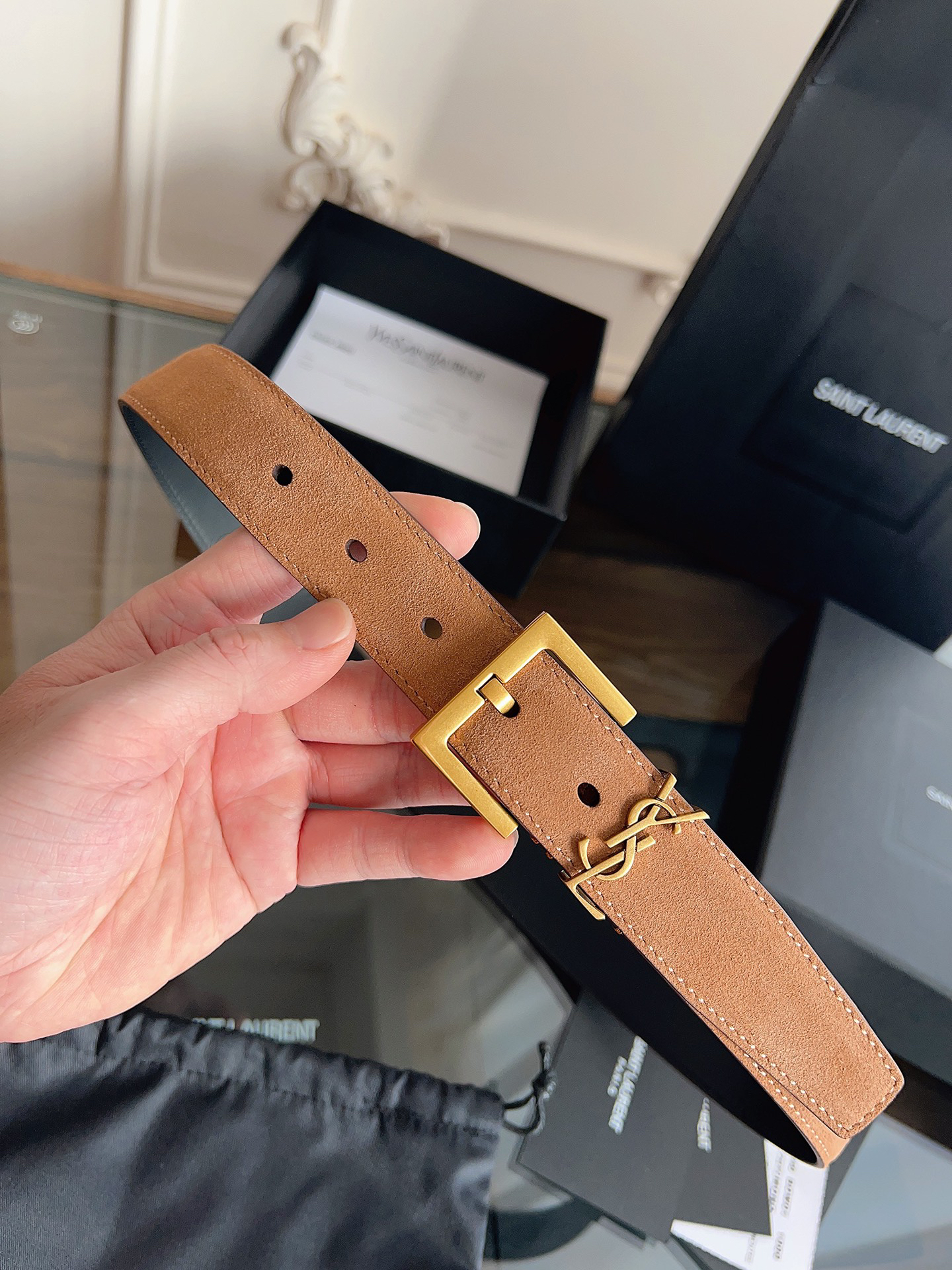 YSL belt-70