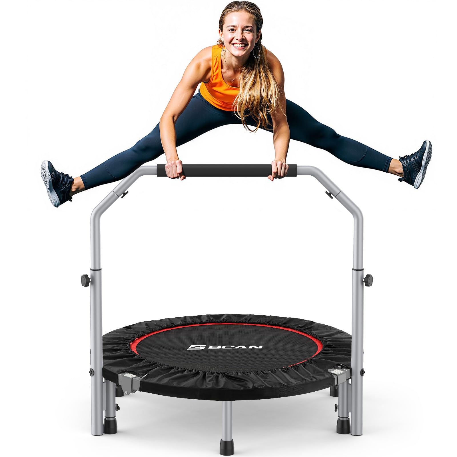 BCAN SP2 Mini Trampoline - 330/440lbs Adjustable Fitness
