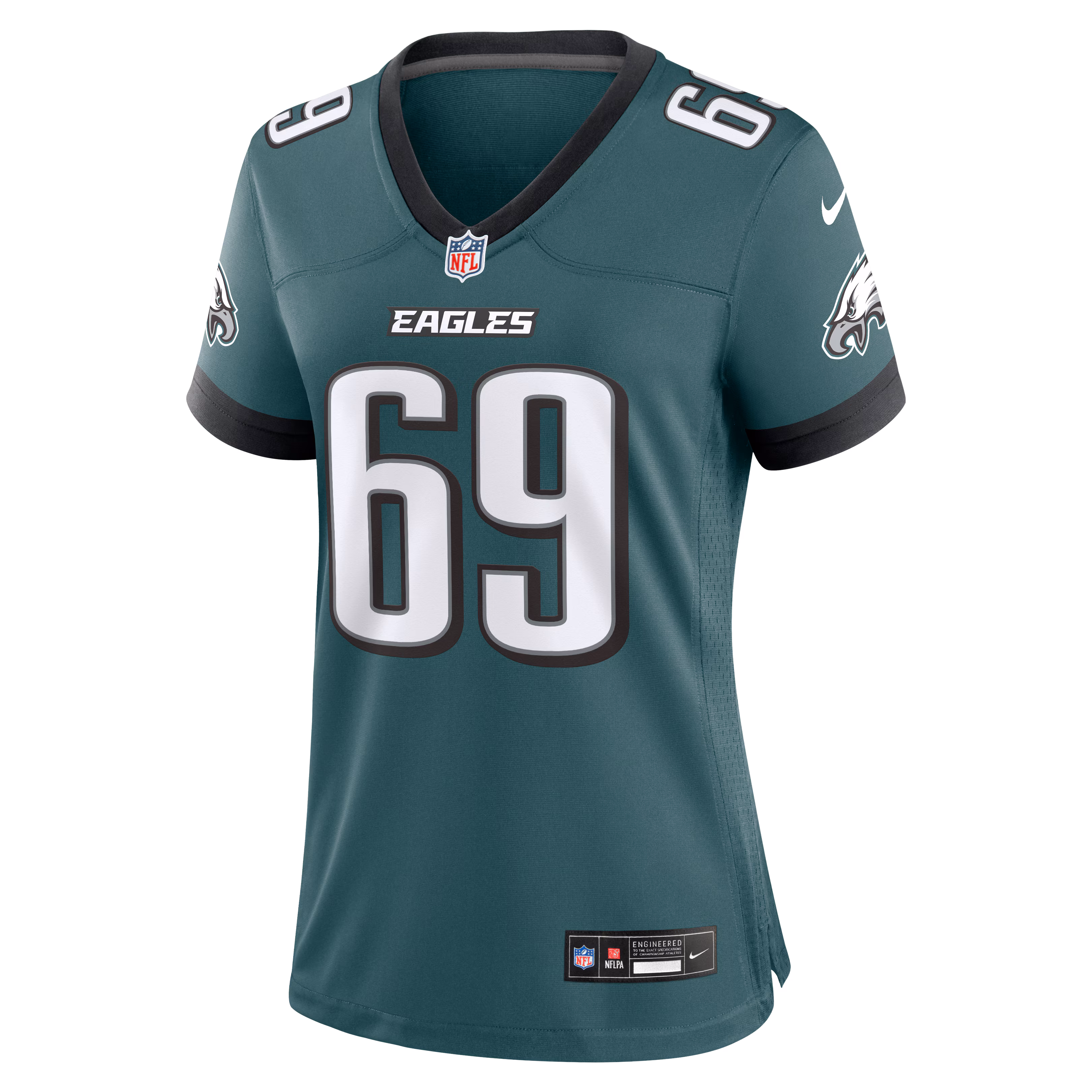 Landon Dickerson Philadelphia Eagles Nike Women's Team Game Jersey -  Midnight Green