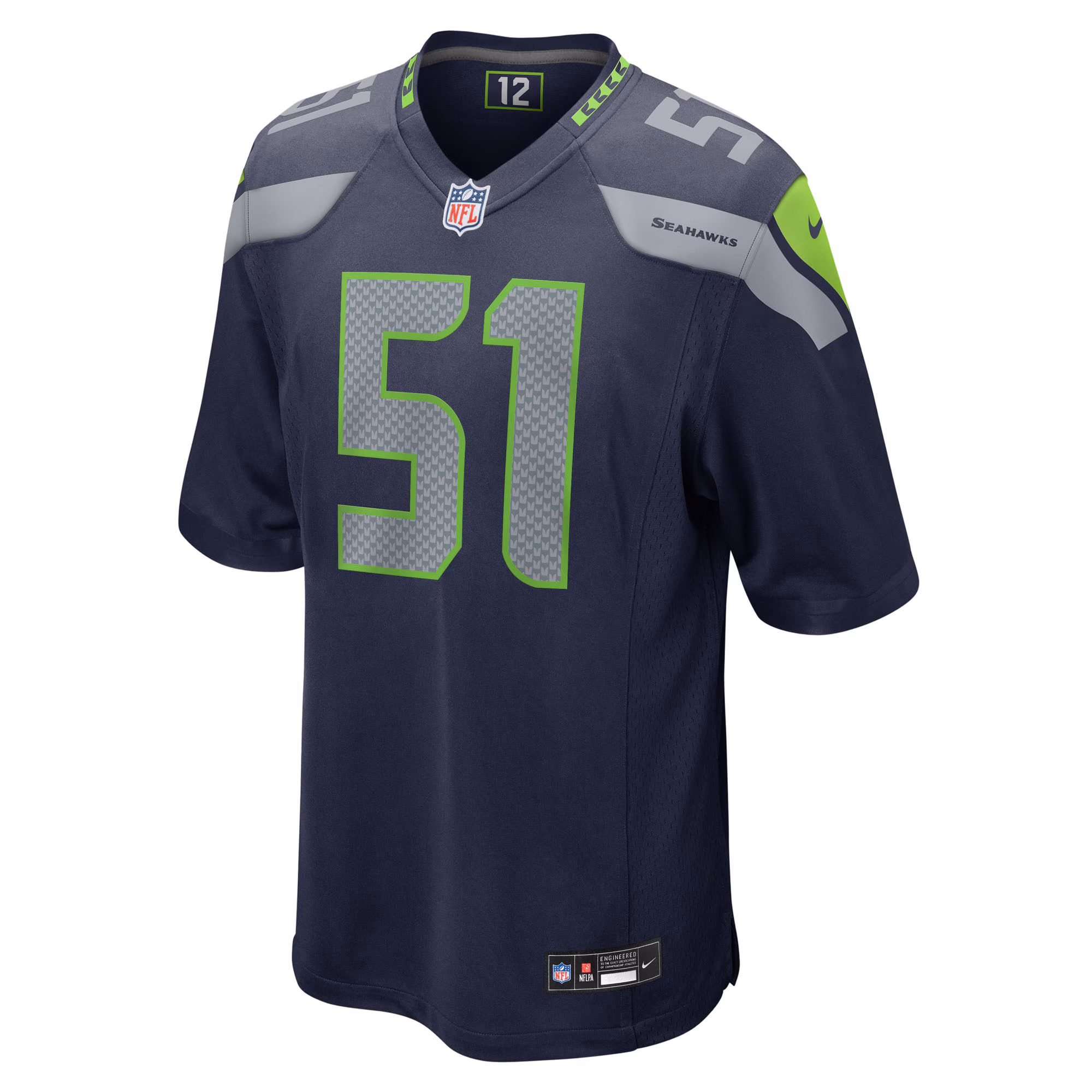 Jared Ivey Seattle Seahawks Nike Team Game Jersey -  College Navy