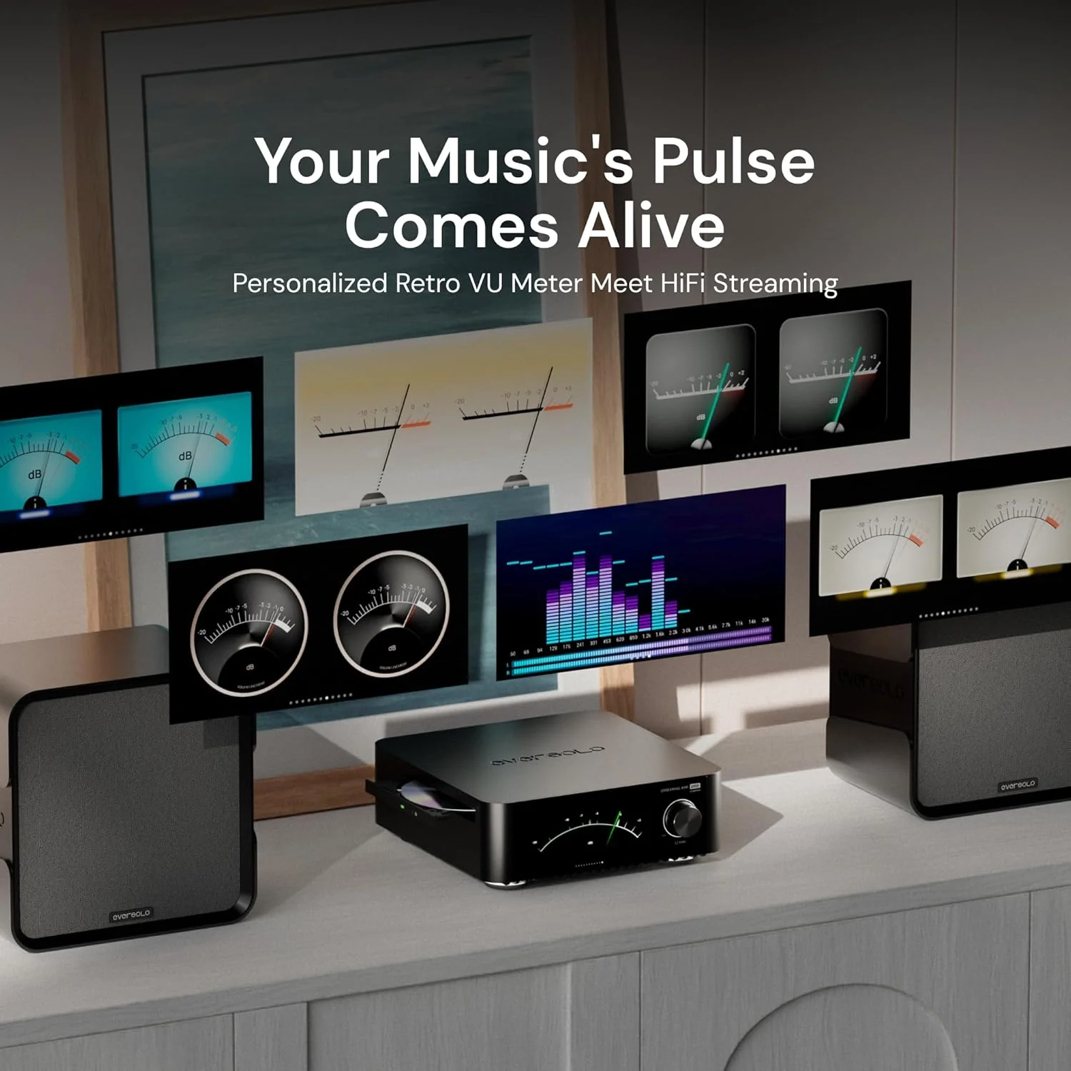 Eversolo Play Music Streamer with Amp & DAC, 5.5