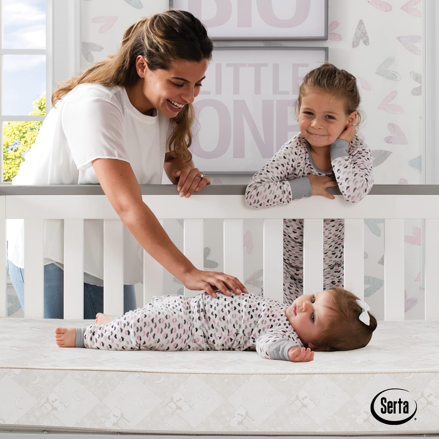 Serta Tranquility Eco Firm 2-Stage Baby Crib and Toddler Mattress - Waterproof Standard Baby Crib & Toddler Mattress - GREENGUARD Gold Certified- 52