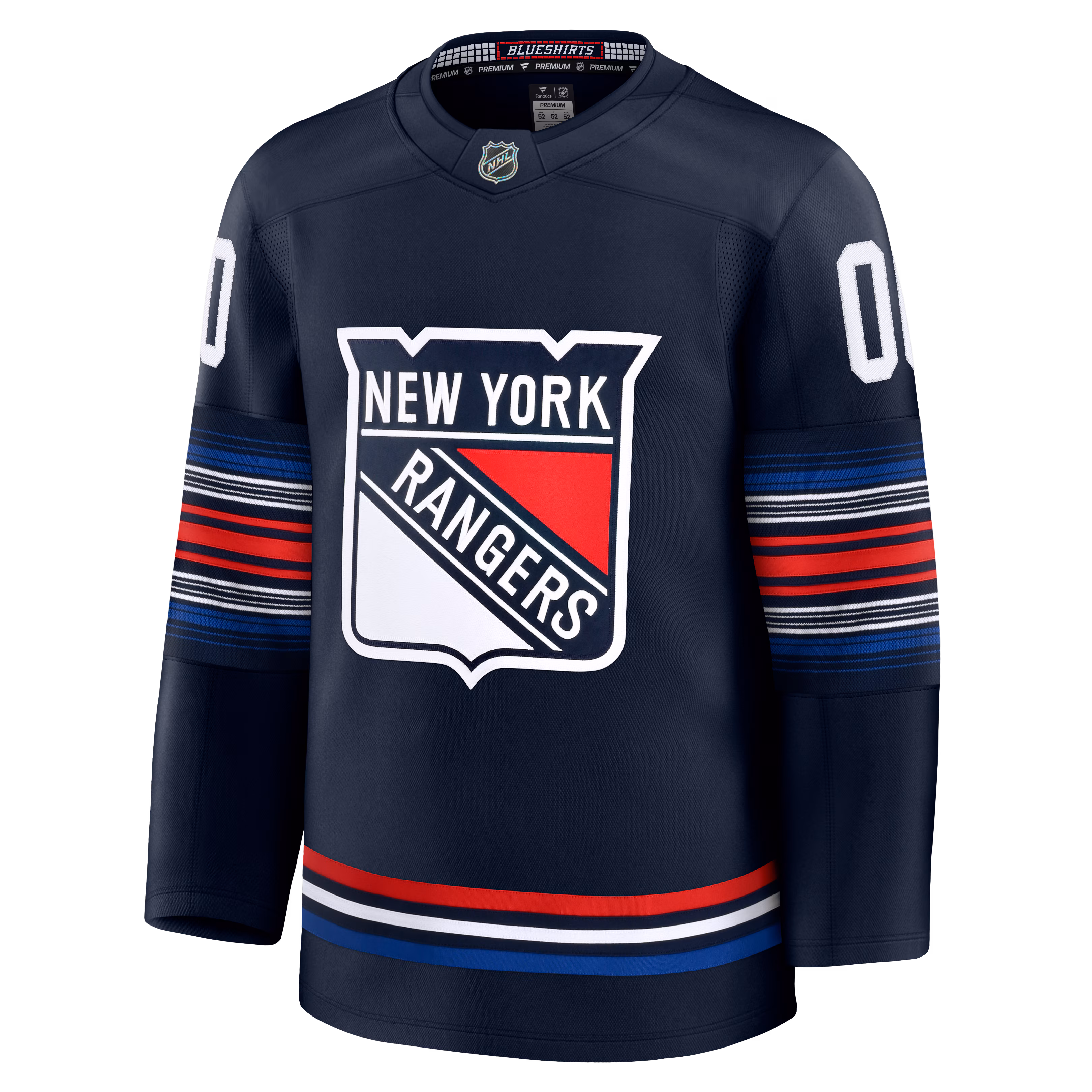 New York Rangers Fanatics Alternate Premium Custom Jersey - Navy