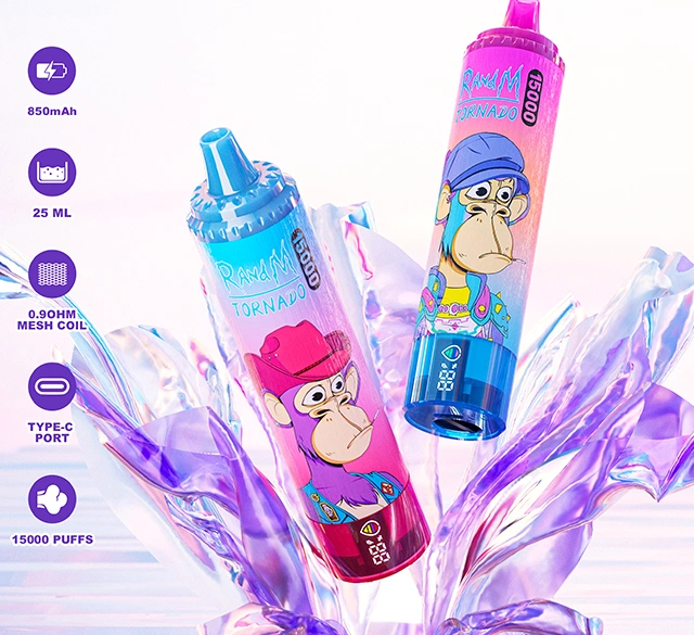 EU warehouse 5 PCS 10 PCS Fumot RandM Tornado 15000 puffs Disposable Vape Box 15K Mixed Random Flavors