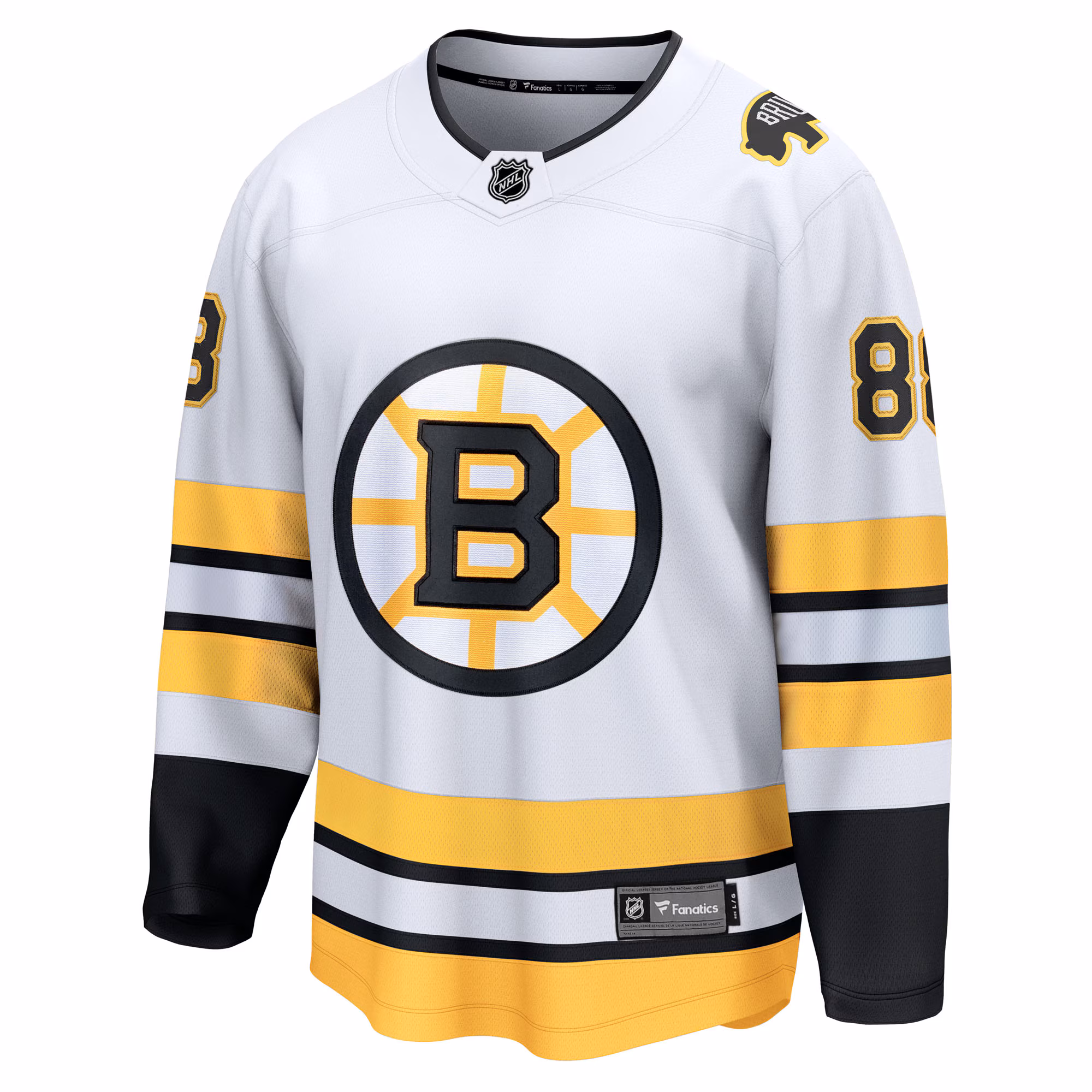 David Pastrnak Boston Bruins Fanatics Away Breakaway Player Jersey - White