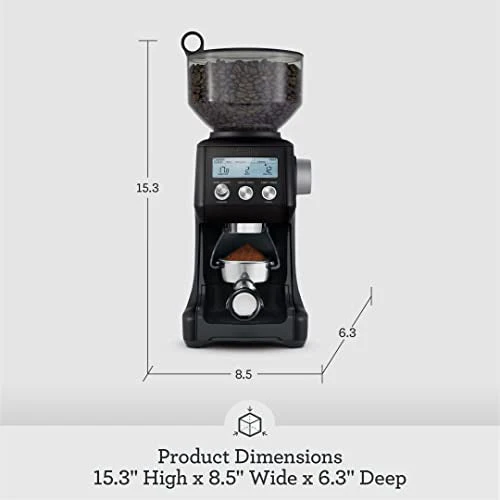 Breville the Smart Grinder Pro BCG820BST, Black Stainless Steel : Home & Kitchen