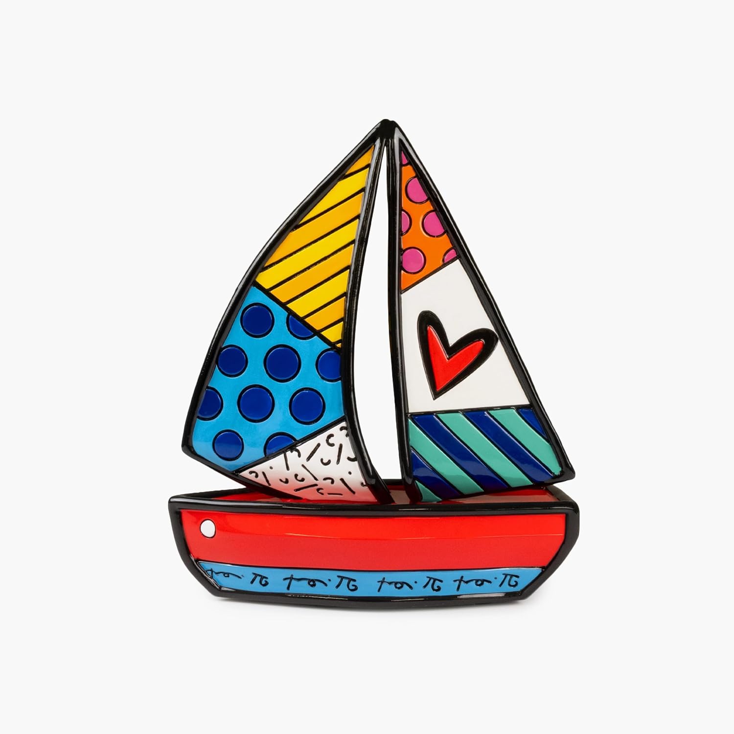 Britto Collectible Figurine - Iconic Art Figurine, Decorative Displays for Modern Home Decor | Designed by Iconic Artist Romero Sailboat