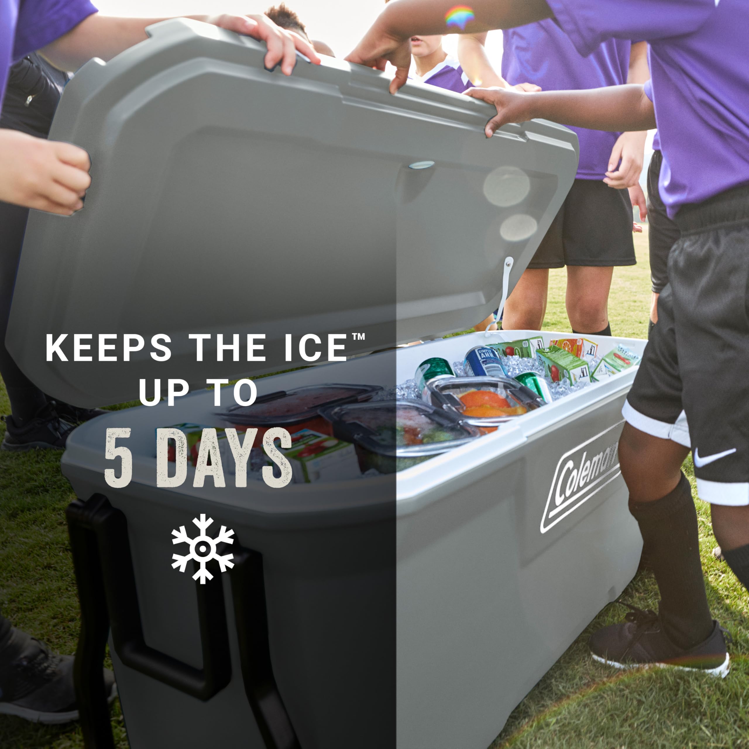 COLEMAN Classic Series 100-Quart Insulated Rolling Cooler