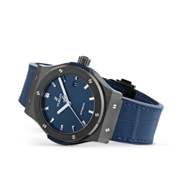 Classic Fusion Men Automatic Blue Rubber and Alligator Watch 542.CM.7170.LR