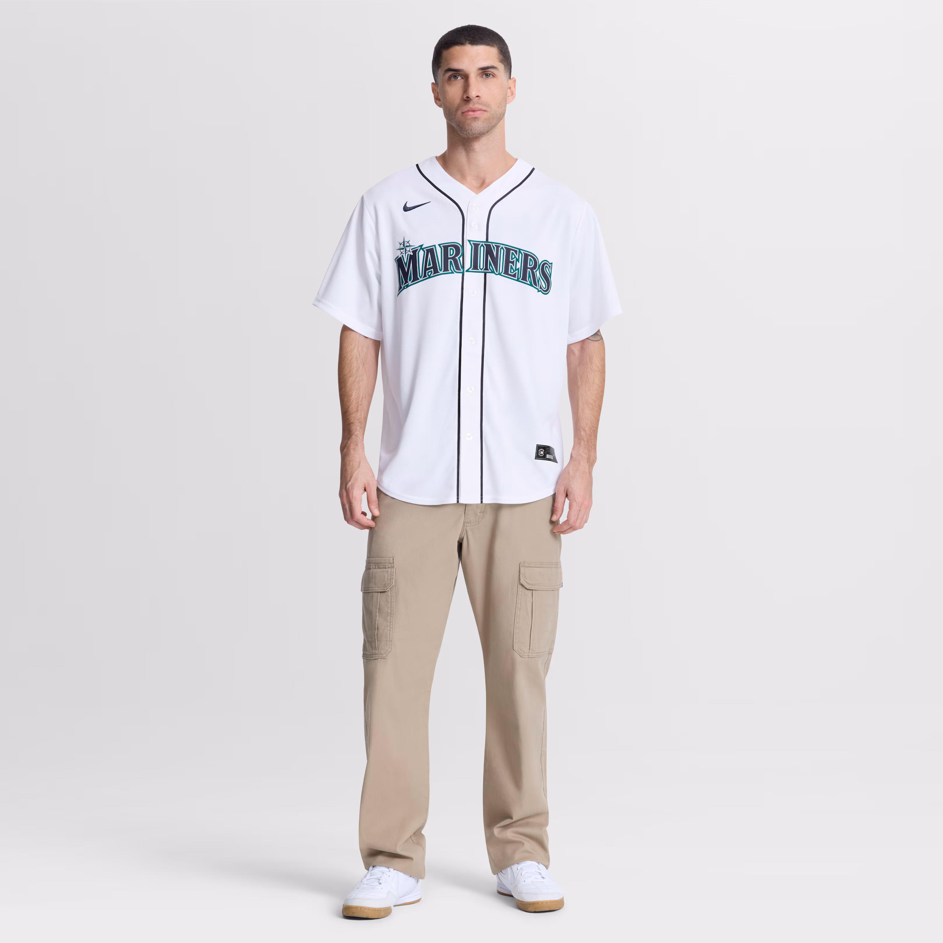 Colt Emerson Seattle Mariners Nike Home Replica Jersey - White