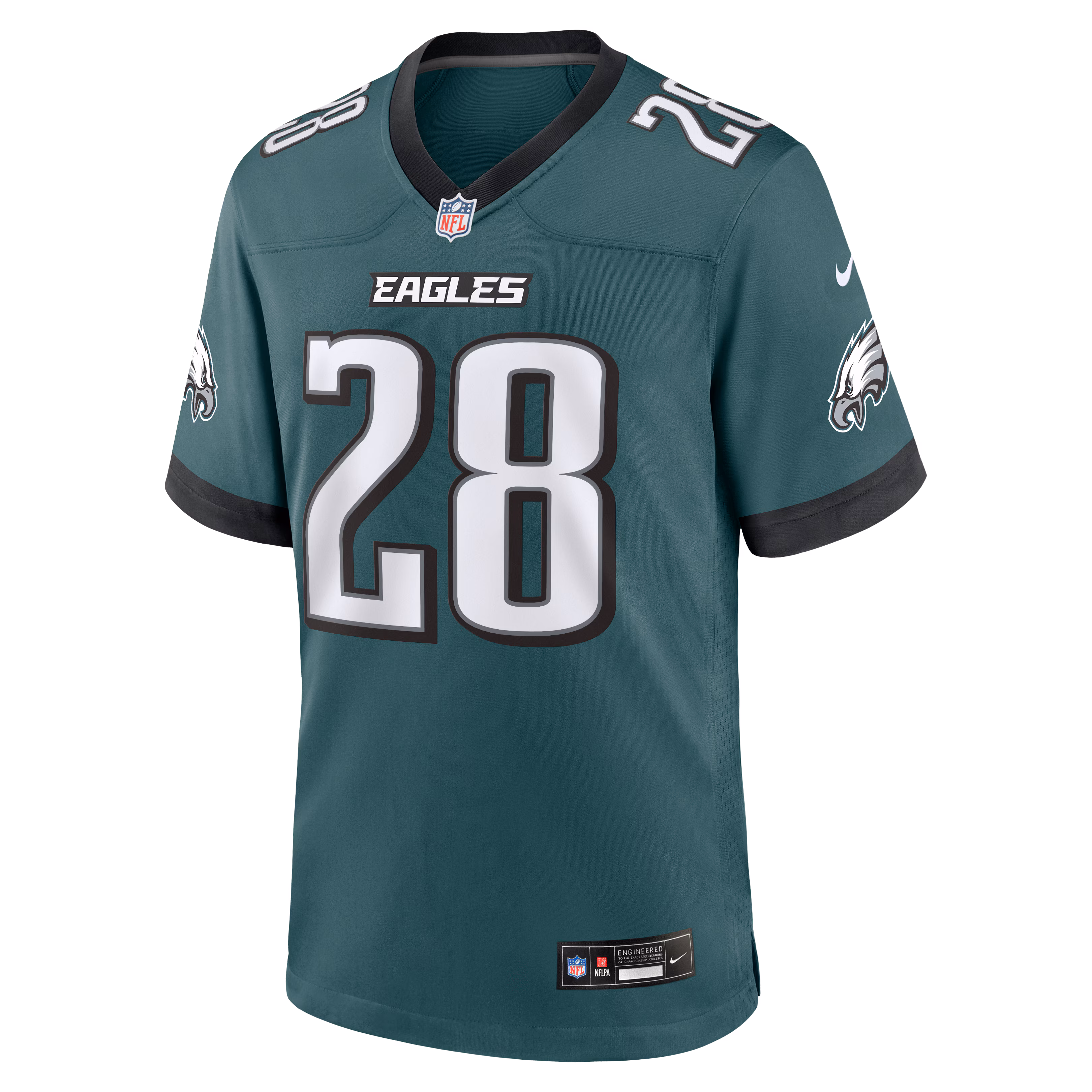 Will Shipley Philadelphia Eagles Nike Team Game Jersey -  Midnight Green