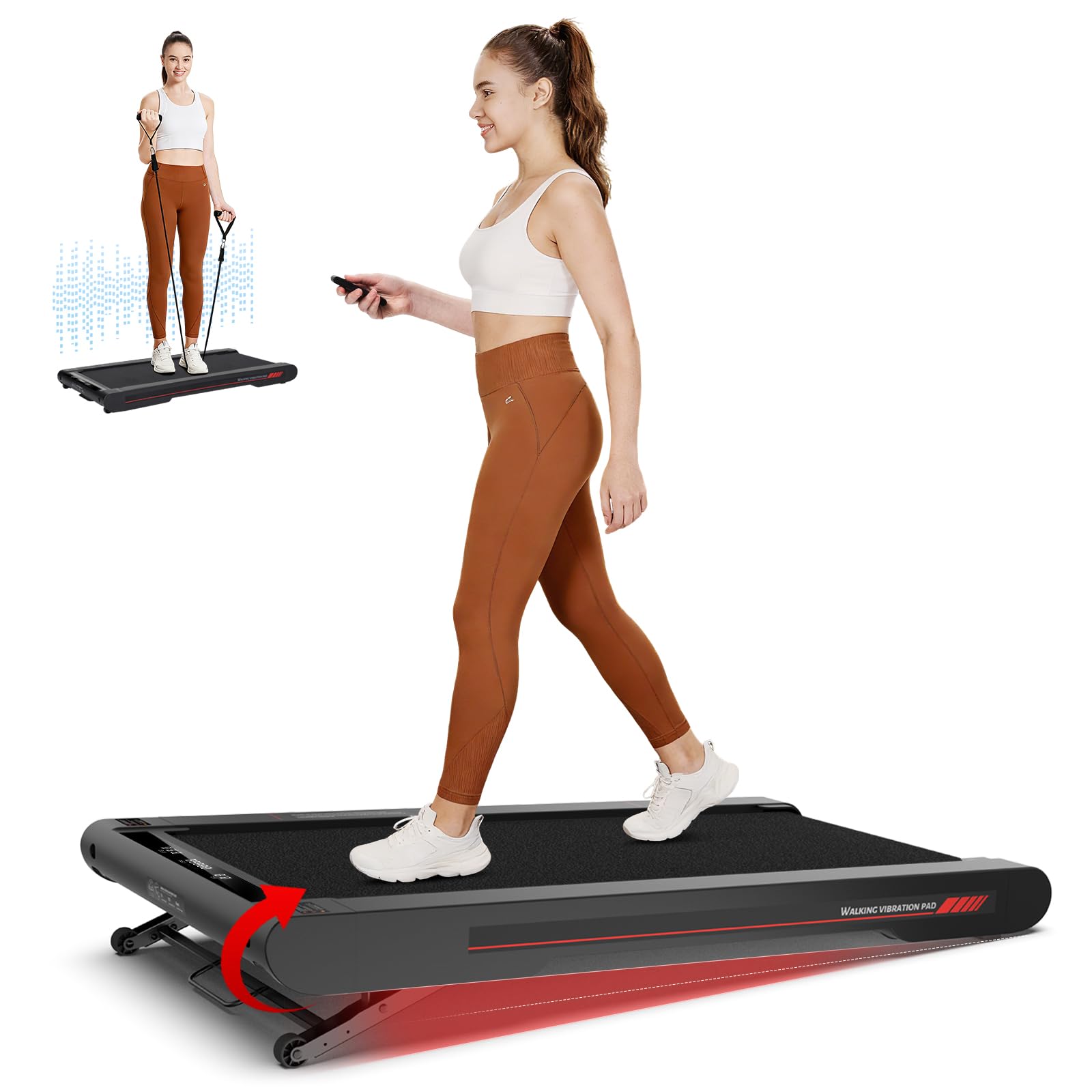 SPERAX Walking Treadmill Pad with APP - 3 in 1 Portable Treadmill