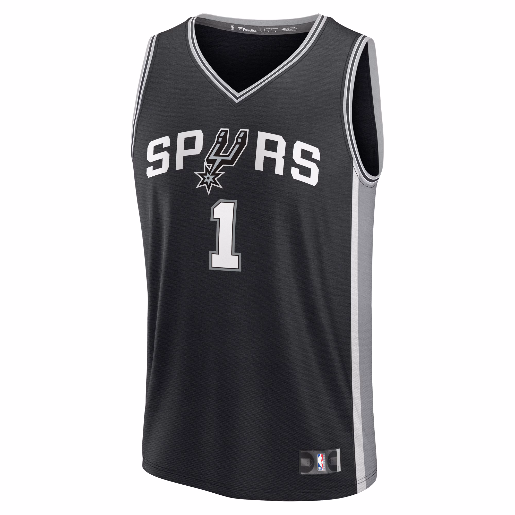 Victor Wembanyama San Antonio Spurs Fanatics Youth Fast Break Replica Player Jersey - Icon Edition - Black