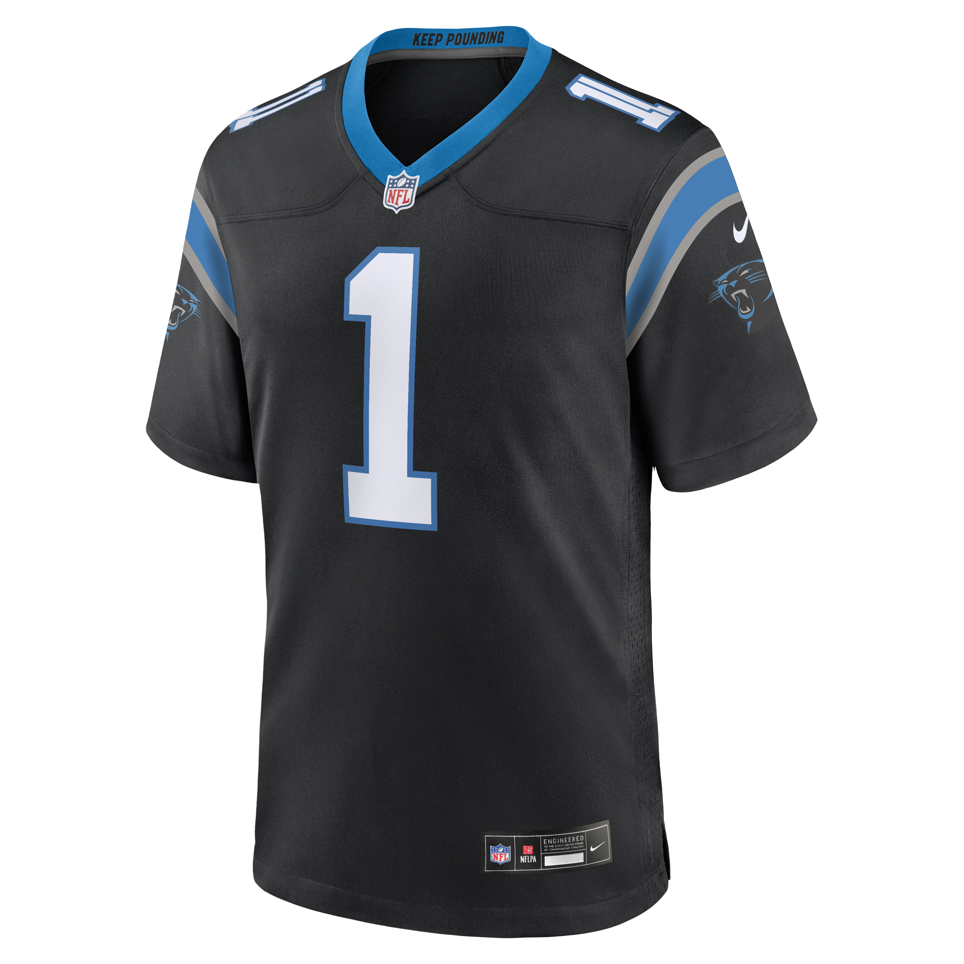 Cam Newton Carolina Panthers Nike Team Retired Game Jersey -  Black