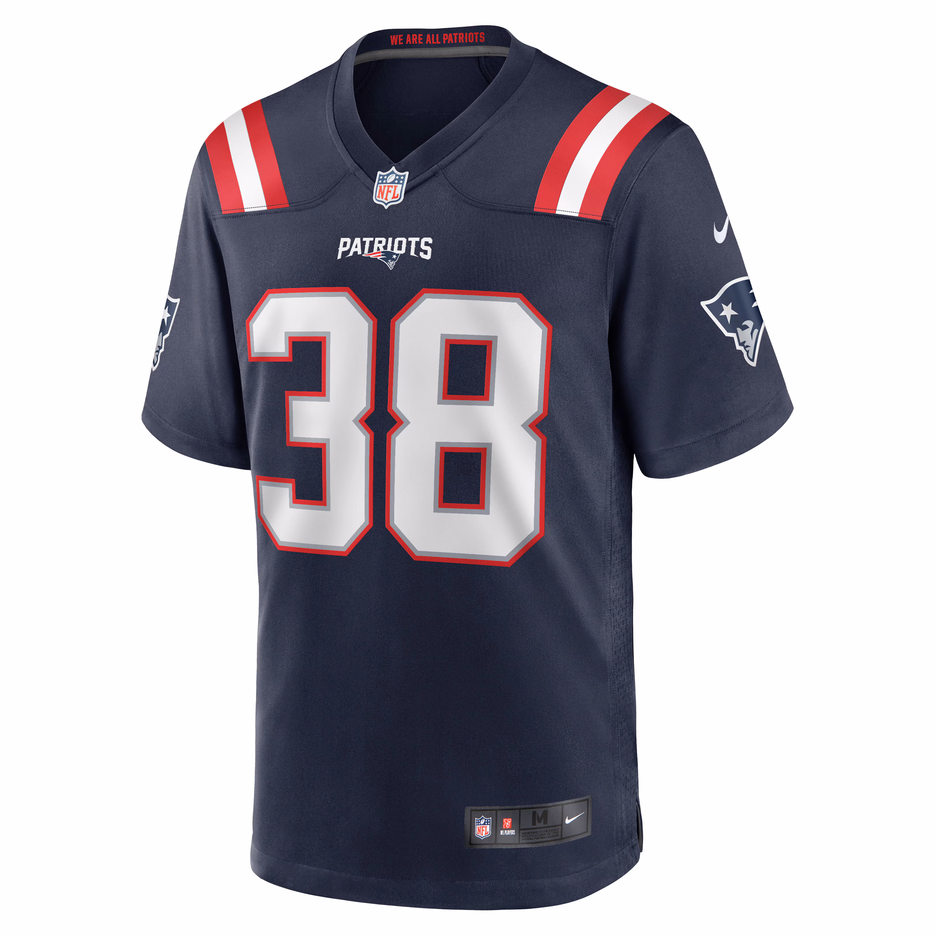 Rhamondre Stevenson New England Patriots Nike Game Jersey - Navy