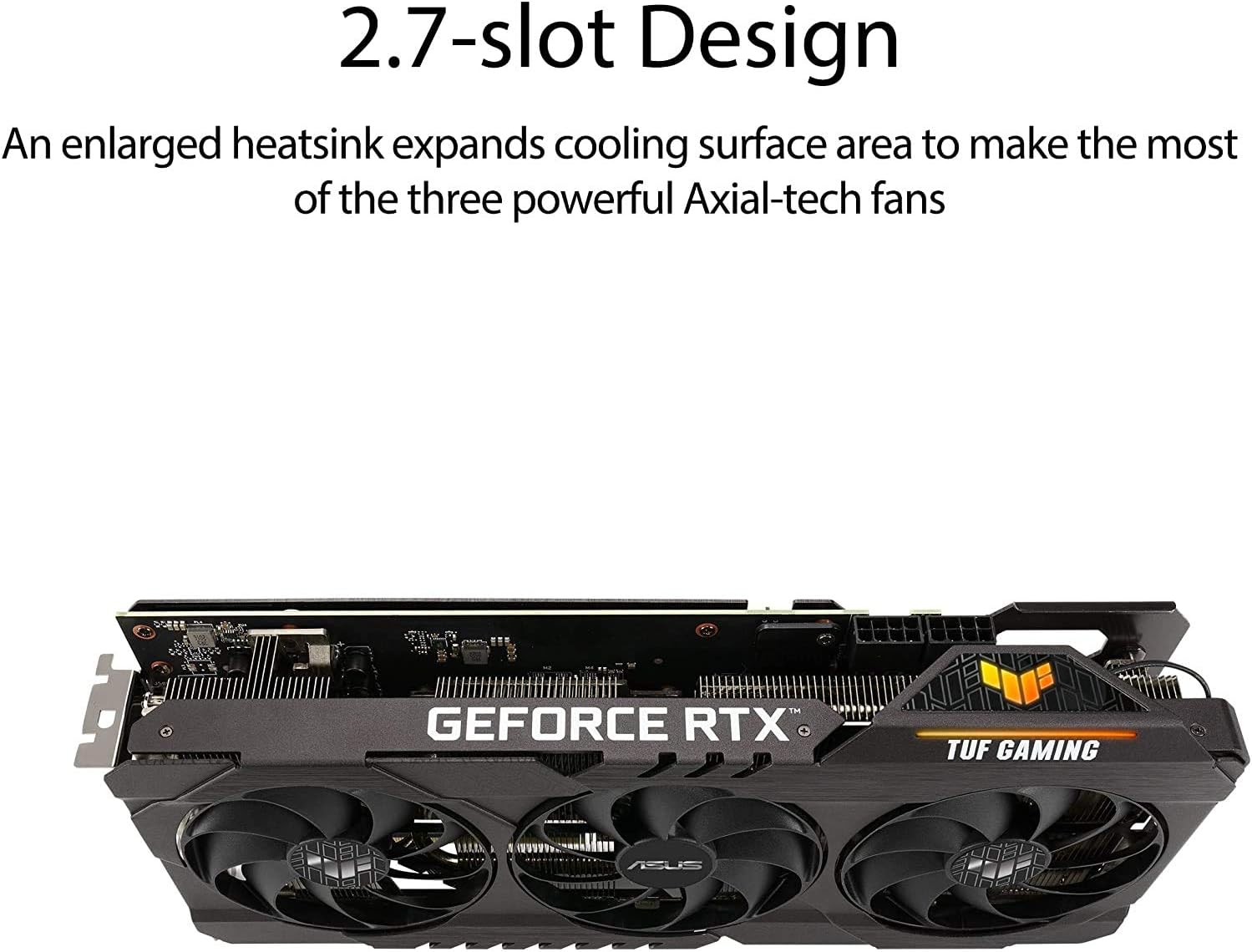 ASUS TUF Gaming NVIDIA GeForce RTX 3070 OC Edition Graphics Card- PCIe 4.0, 8GB GDDR6, HDMI 2.1 , DisplayPort 1.4a, Dual Ball Fan Bearings (Renewed)