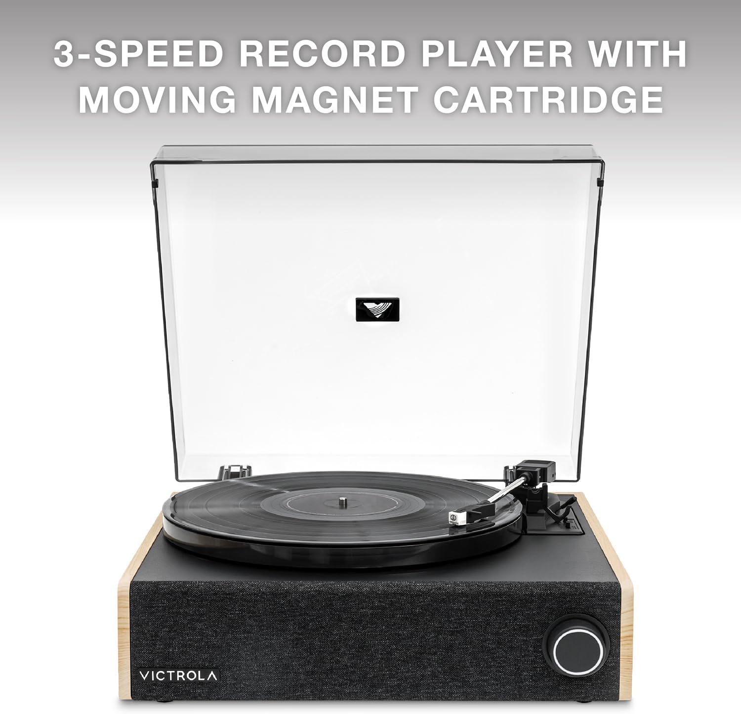 Victrola Eastwood LP – Bluetooth Record Player – 3-Speed Turntable, Audio Technica AT-3600L MM Cartridge, Vinyl Stream Bluetooth Output, Anti-Skip Floating Speaker System, RCA & 3.5mm Output (Natural)