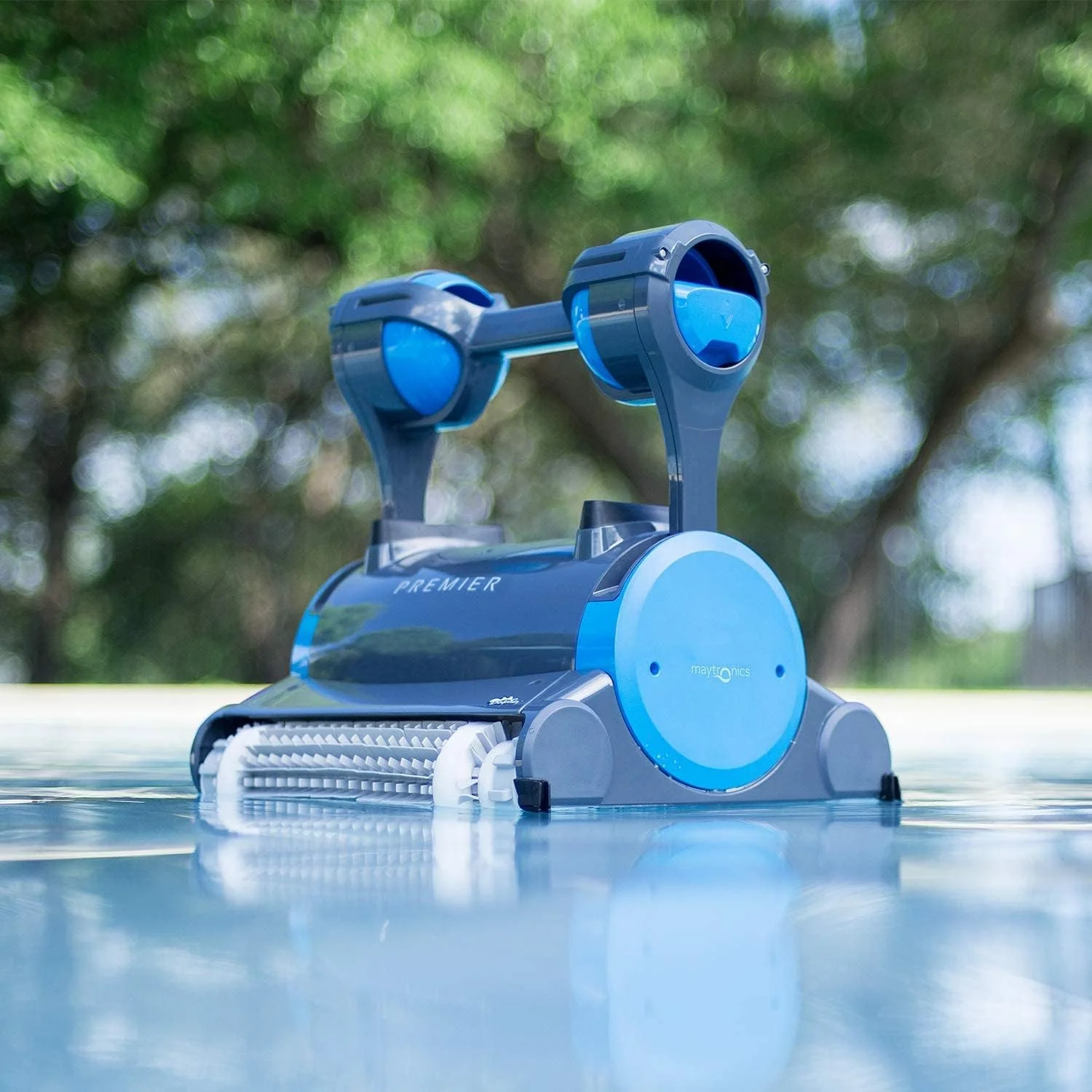 Robotic Pool Cleaner (2024 Model) with Multimedia, Oversized Leaf Bag, Standard & Ultrafine Filters, Weekly Timer, Waterline Cleaning & More — for In-ground Swimming Pools up to 50ft