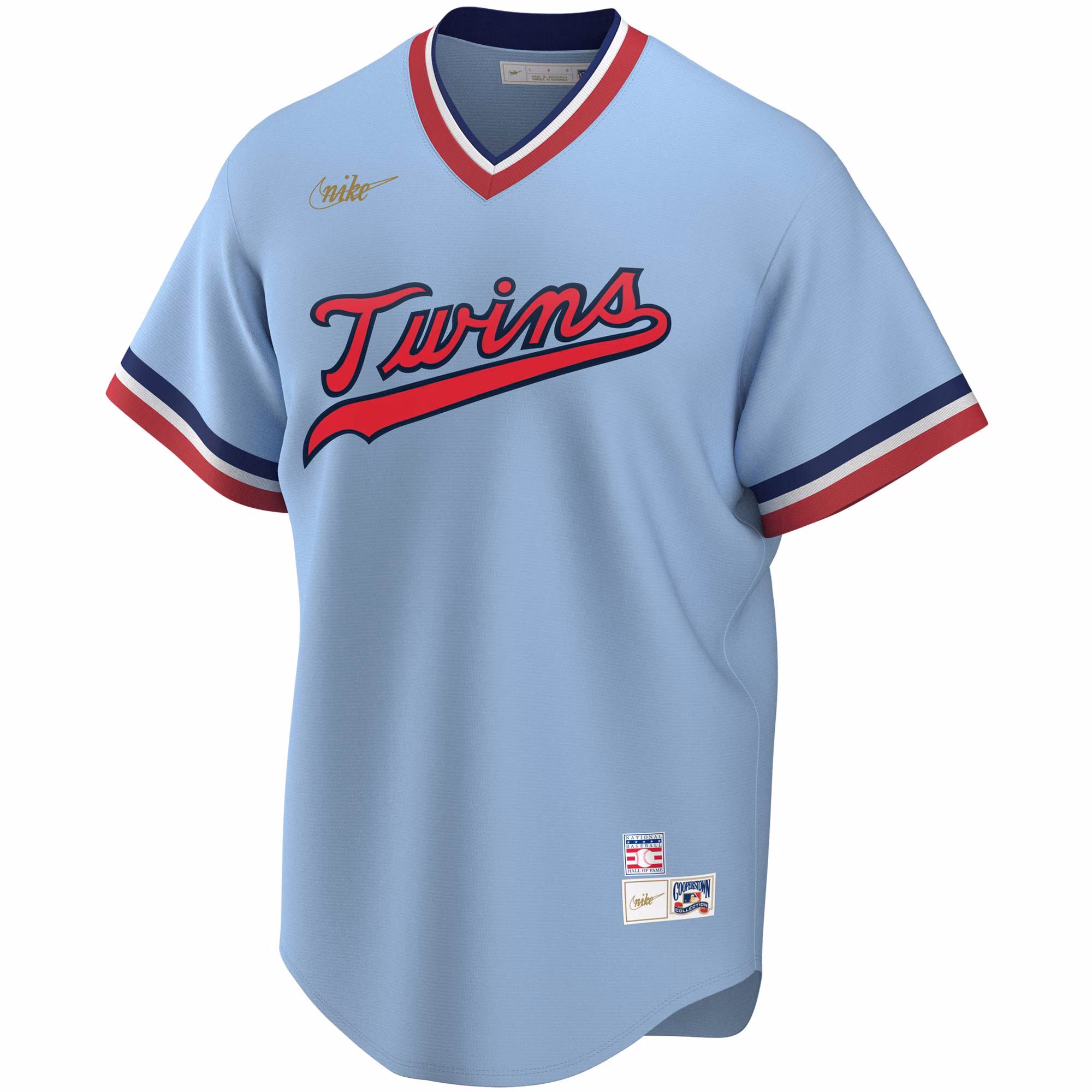 Rod Carew Minnesota Twins Nike Road Cooperstown Collection Player Jersey - Light Blue