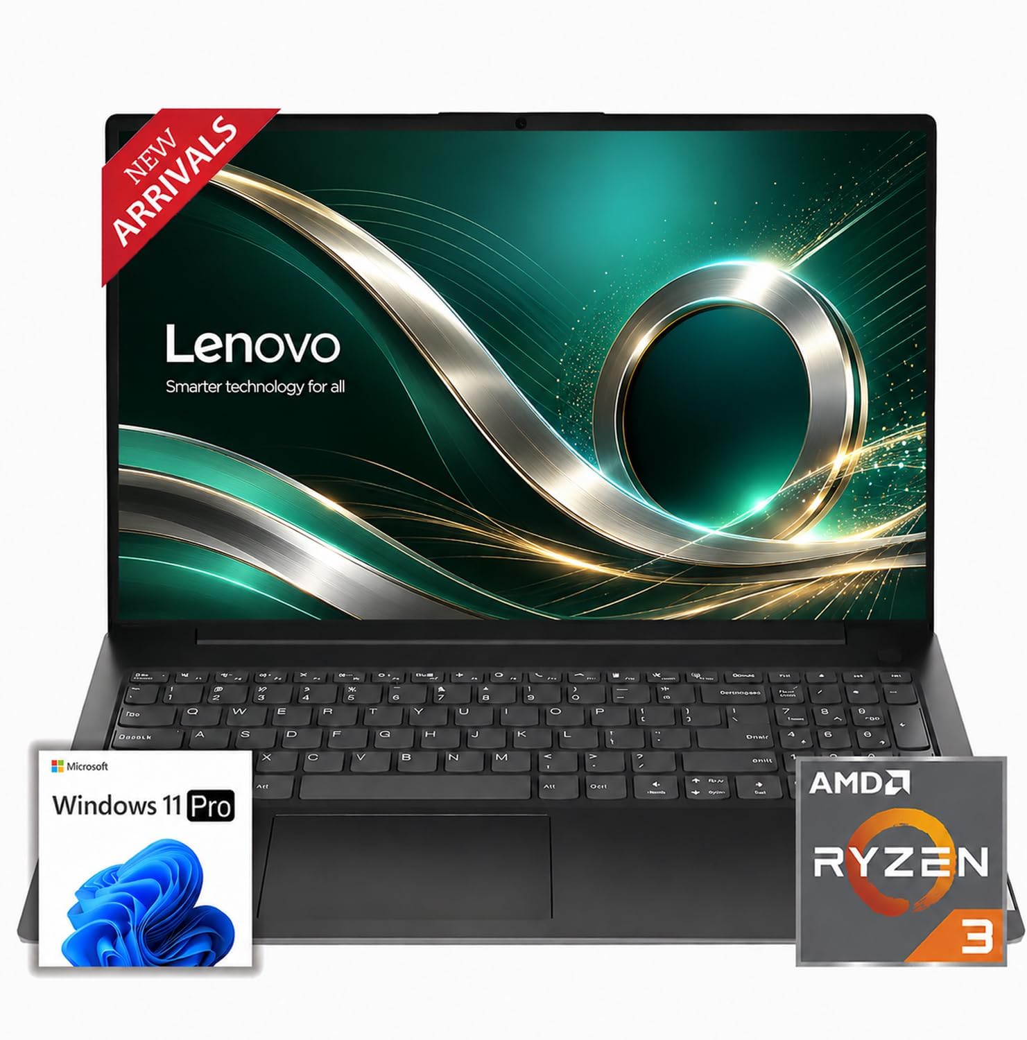 Lenovo 2026 New V15 Business and Student Laptop, Ryzen 3 7320U(Outperforms Intel i7-1065G7), 16GB RAM, 256GB SSD, 15.6