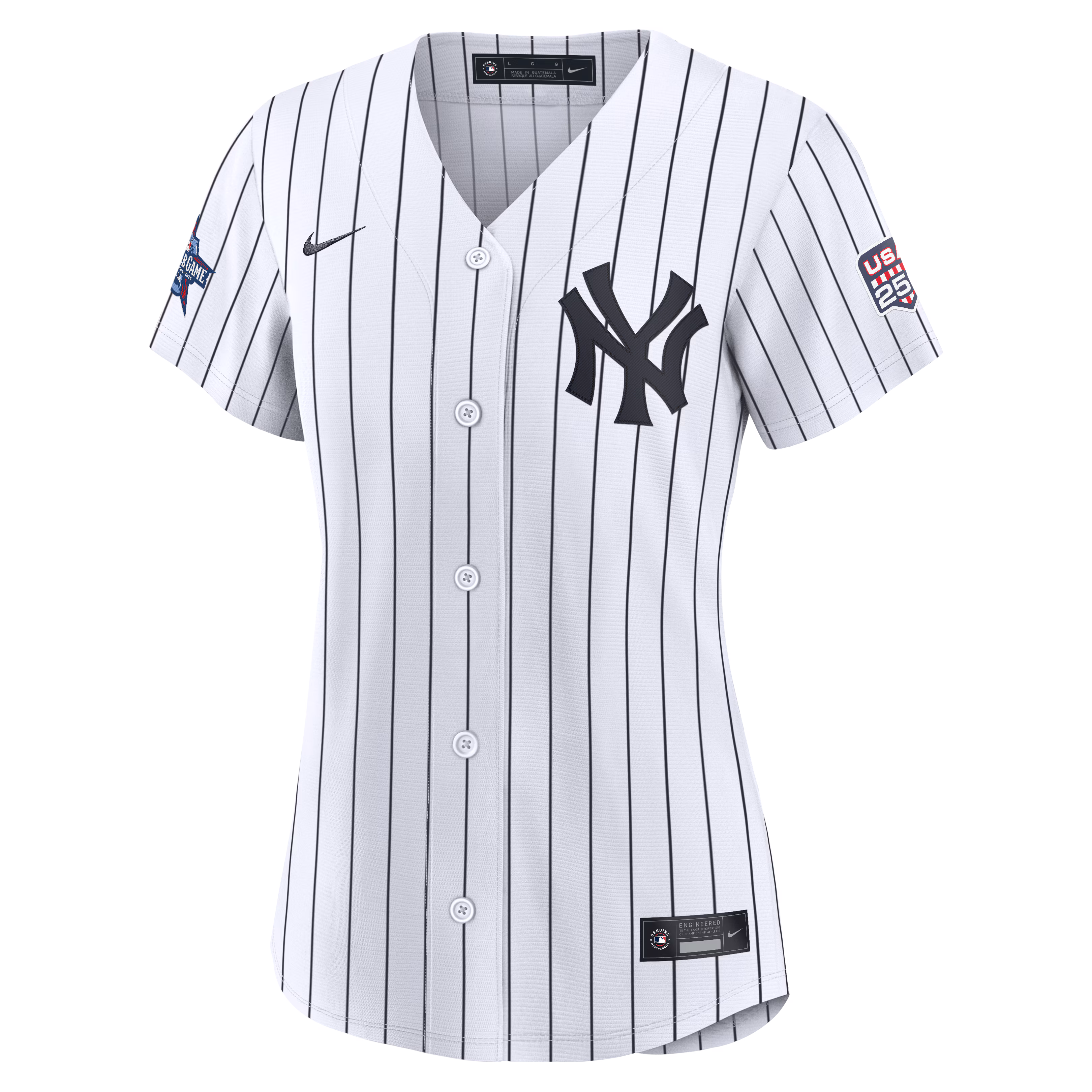 2026 All-Star Edition Stars & Stripes Women's New York Yankees Aaron Judge Nike White Stadium Jersey