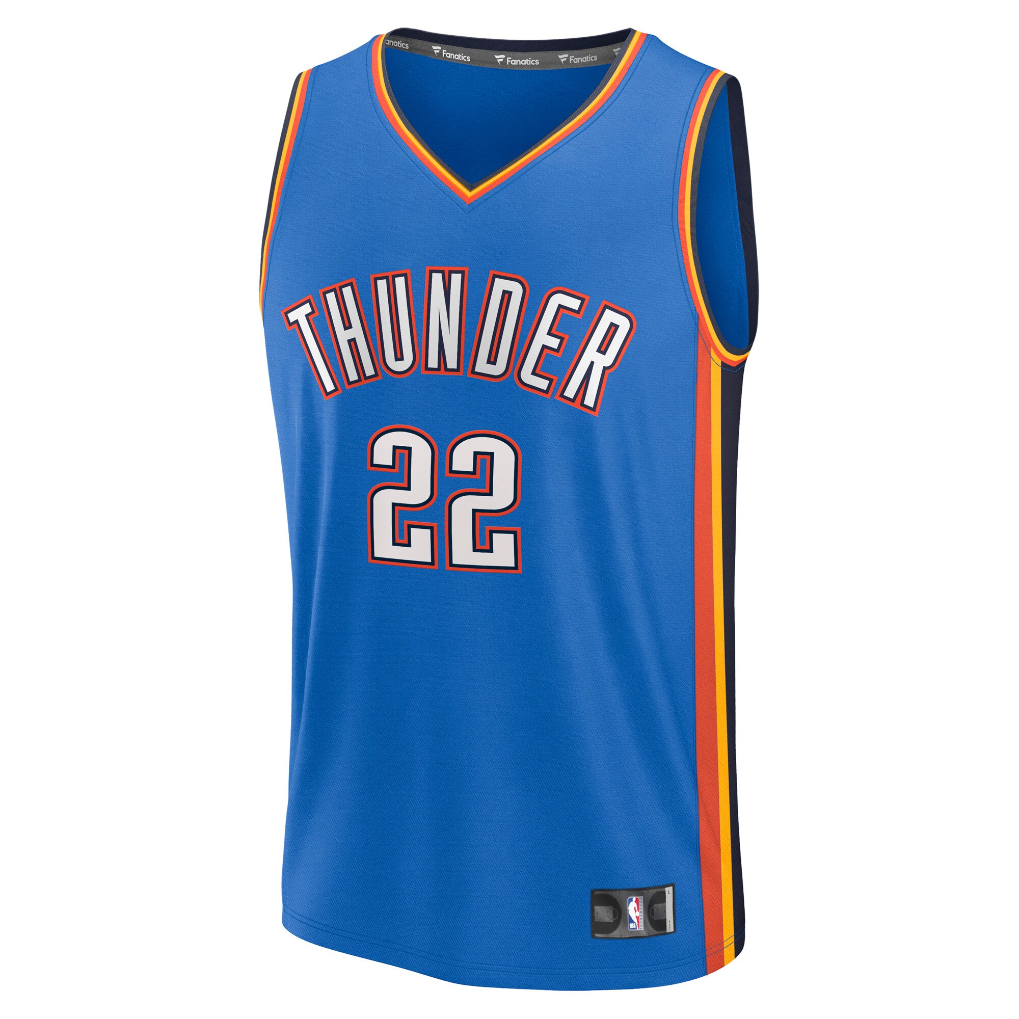 Cason Wallace Oklahoma City Thunder Fanatics Fast Break Replica Player Jersey - Icon Edition - Blue