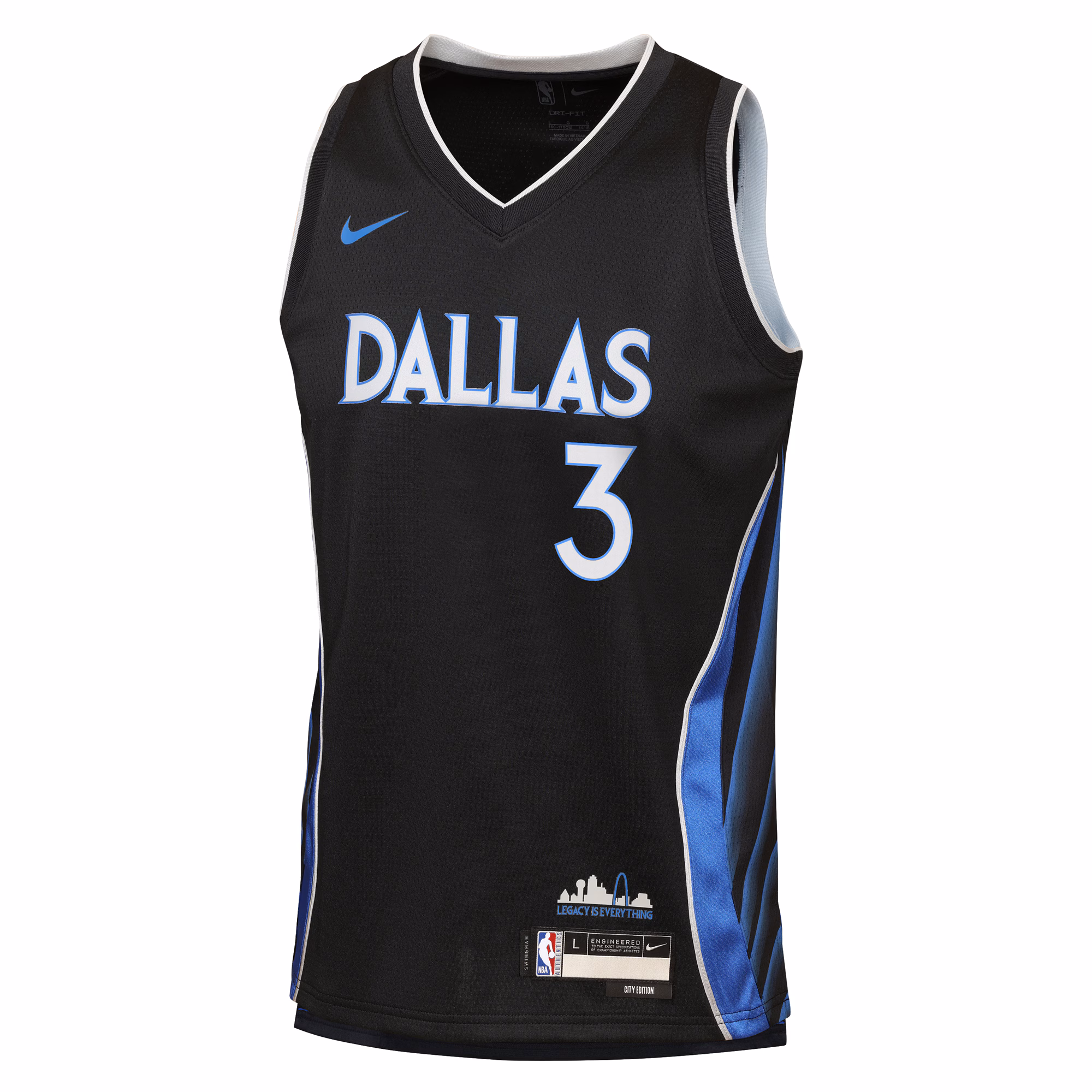 Anthony Davis Dallas Mavericks Nike Youth 2025/26 City Edition Swingman Jersey - Black