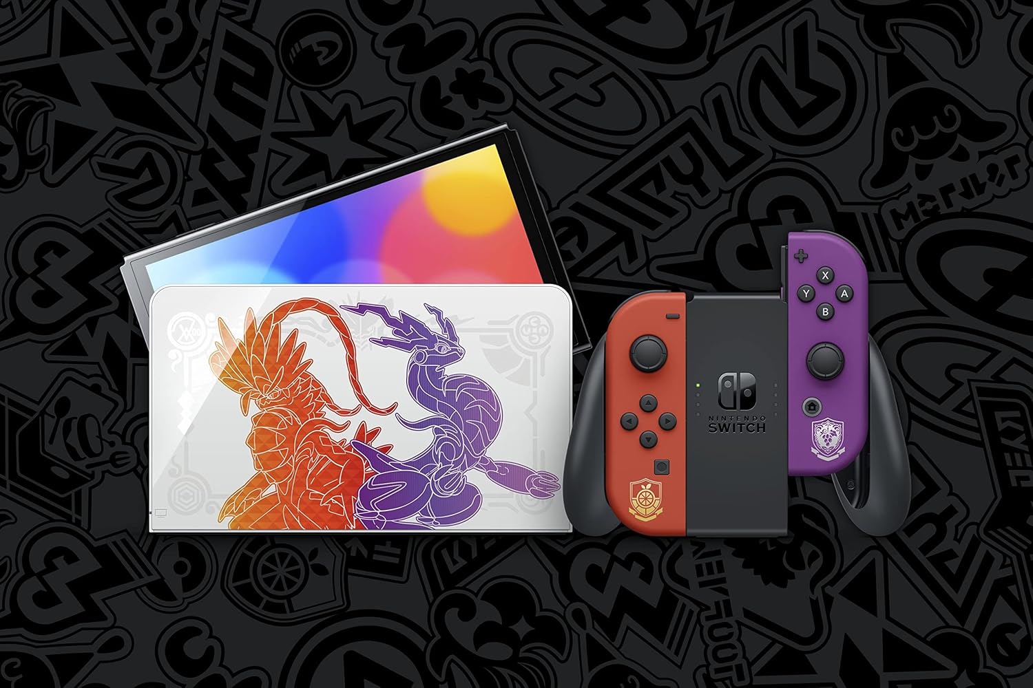 Nintendo Switch – OLED Model Pokemon Scarlet and Violet Limited Edition (Renewed)