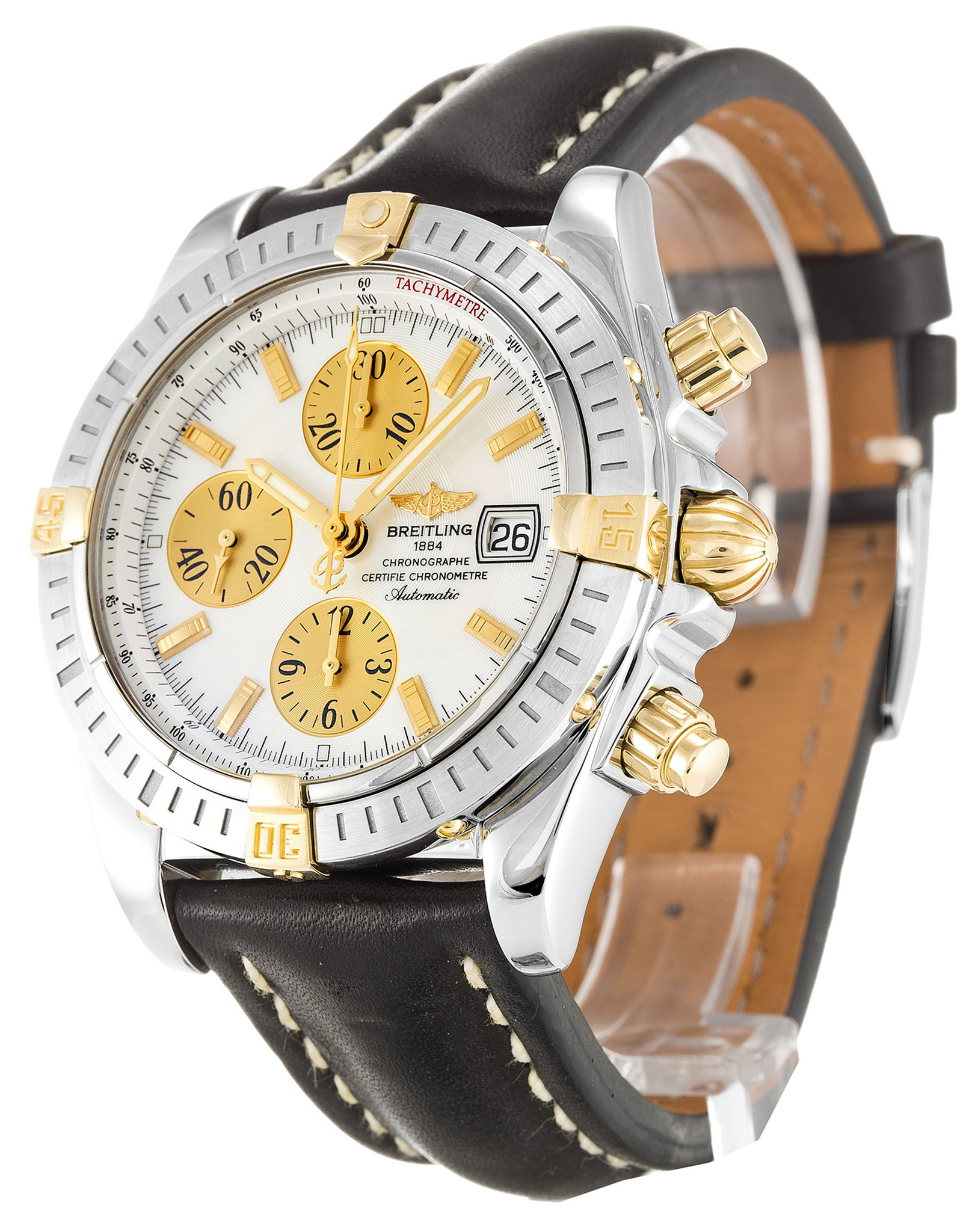 Chronomat Evolution White Dial Stick Markers B13356