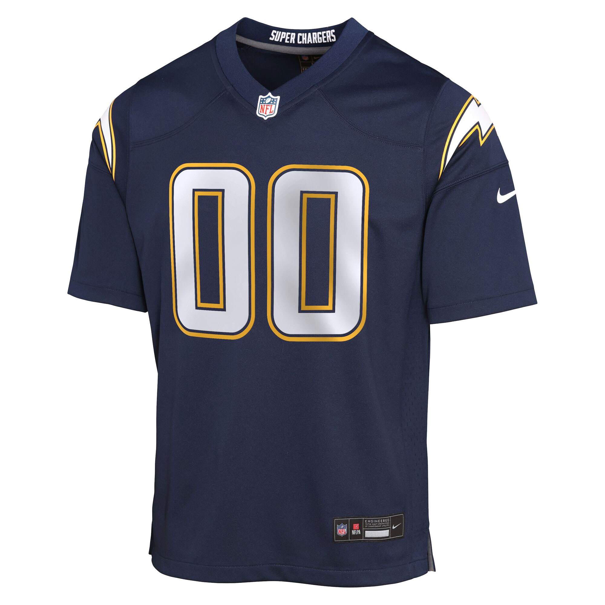 Los Angeles Chargers Nike Youth Alternate Super Chargers Game Custom Jersey - Navy