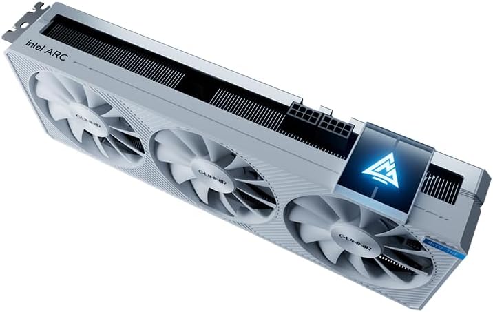 WEELIAO GUNNIR Intel Arc A770 Photon 16G OC White Graphics Card, 2400 Mhz Video Card,16GB 256-bit GDDR6,PCIE 4.0,1 HDMI,3 DP,3 Fans, TBP 285