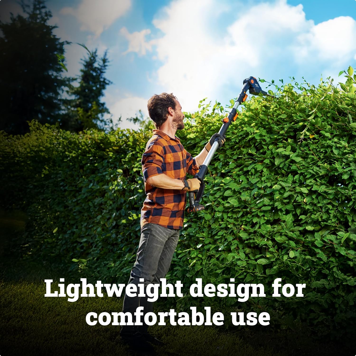 WORX WG252 20V 2-in-1 Attachment Capable Hedge Trimmer