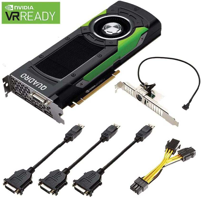 PNY NVIDIA Quadro P6000 VCQP6000-PB 24GB 384-bit GDDR5X PCI Video Cards