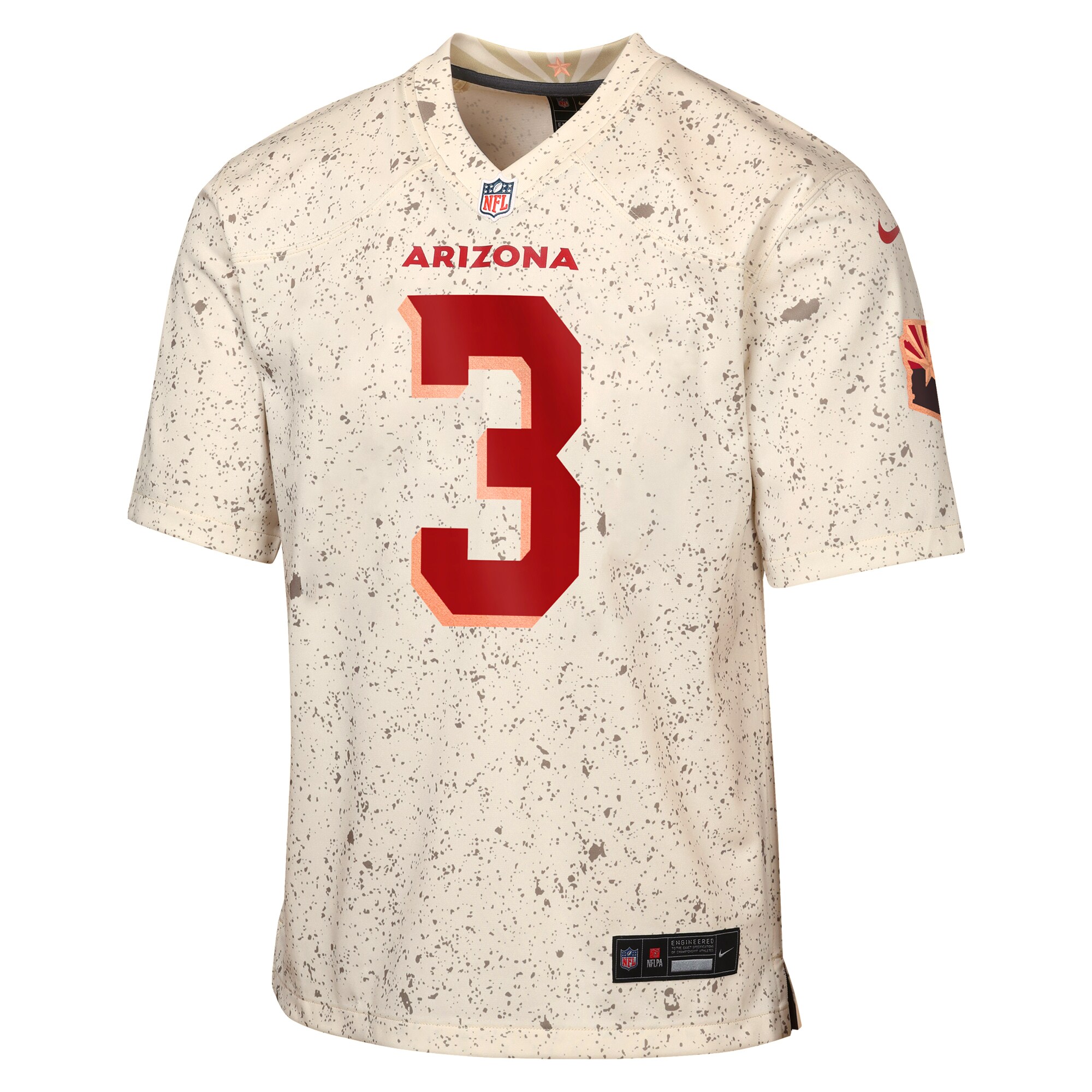 Budda Baker Arizona Cardinals Nike Youth 2025 Rivalries Collection Game Jersey - Natural