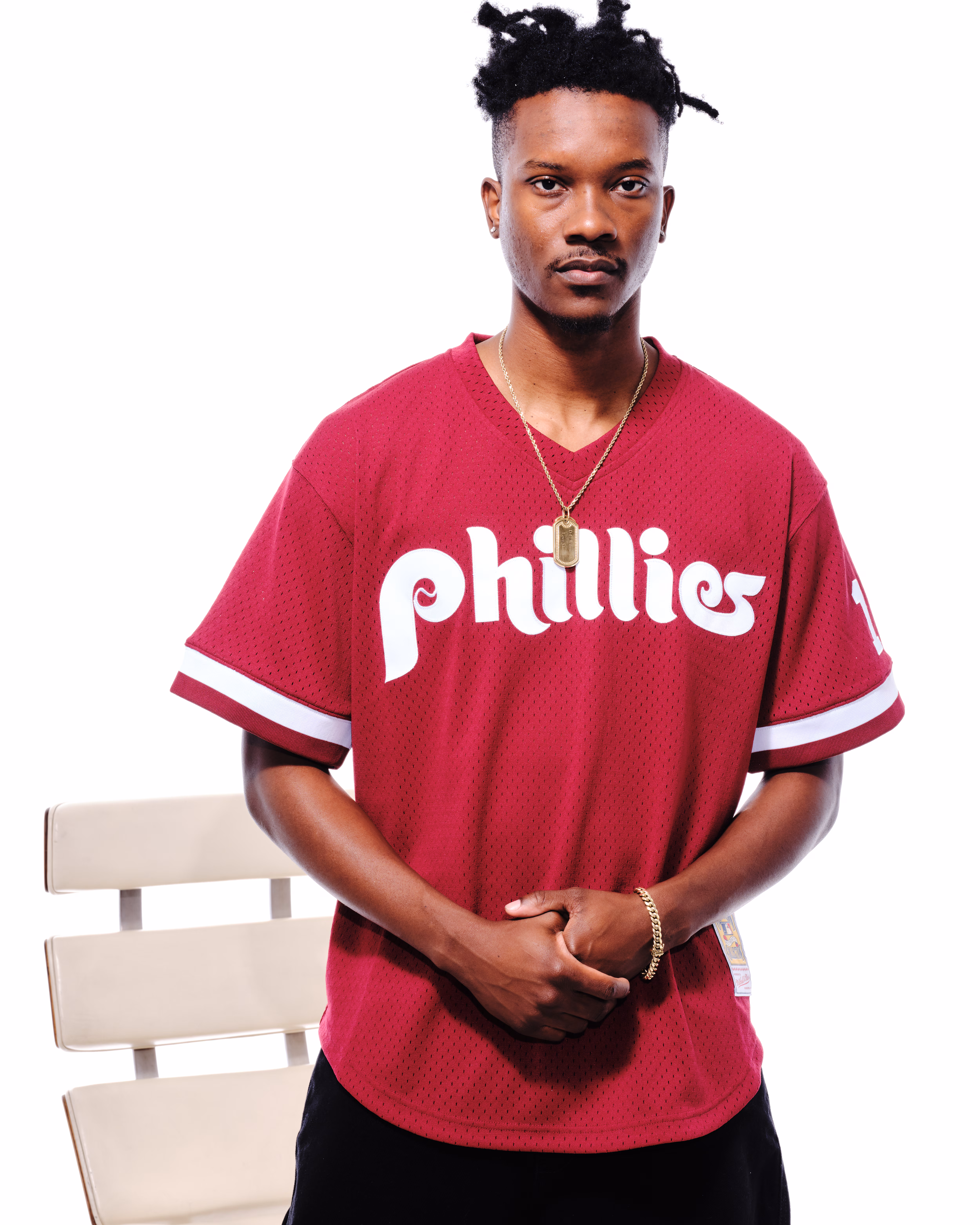 John Kruk Philadelphia Phillies Mitchell & Ness Big & Tall Cooperstown Collection Mesh Batting Practice Jersey - Burgundy