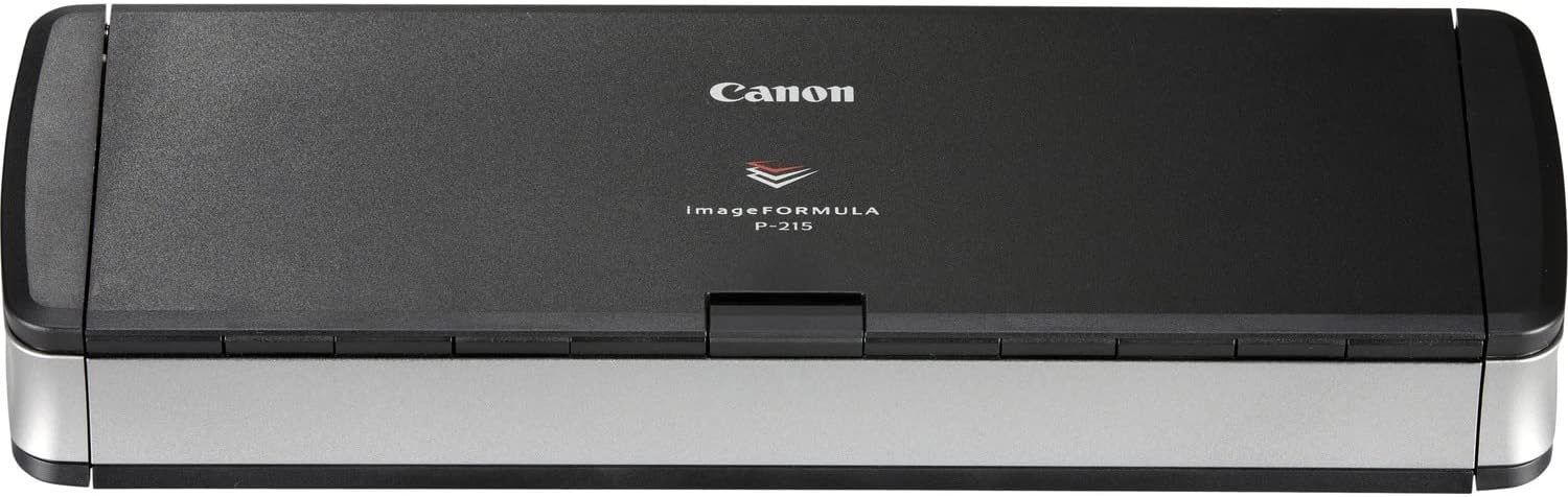 Canon imageFORMULA P-215II Mobile Document Scanner, Black, 1.6
