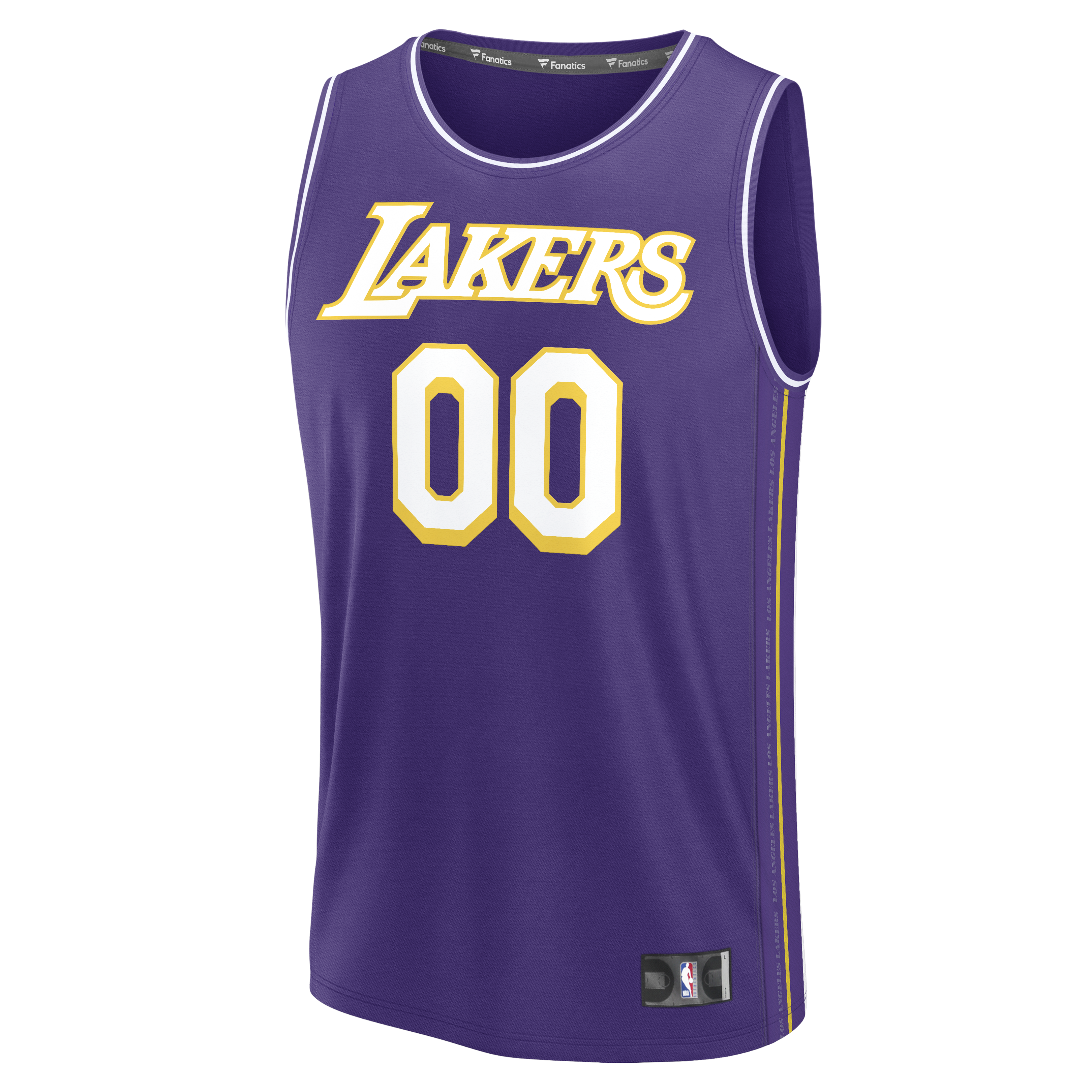 Los Angeles Lakers Fanatics Fast Break Custom Jersey - Icon Edition - Purple