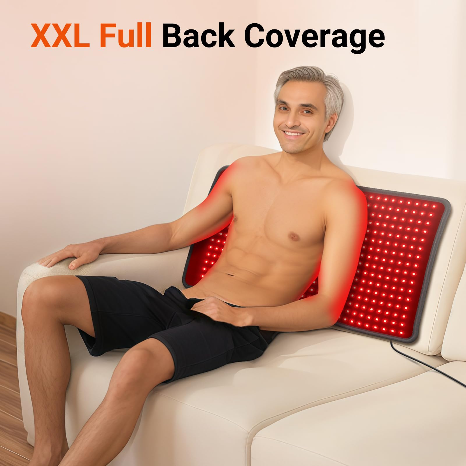 COMFYTEMP 33'' x 17'' Red Light Therapy Mat with 480 LEDs