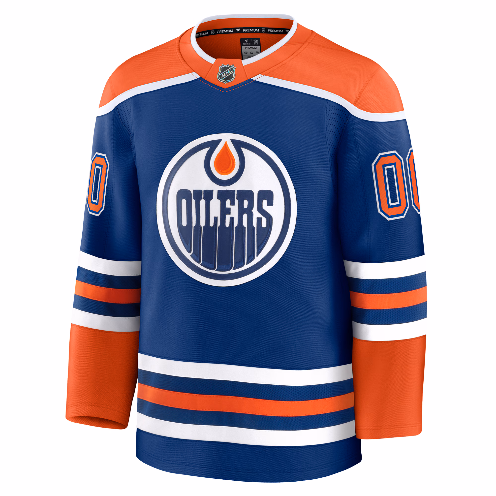 Edmonton Oilers Fanatics Home Premium Custom Jersey - Royal