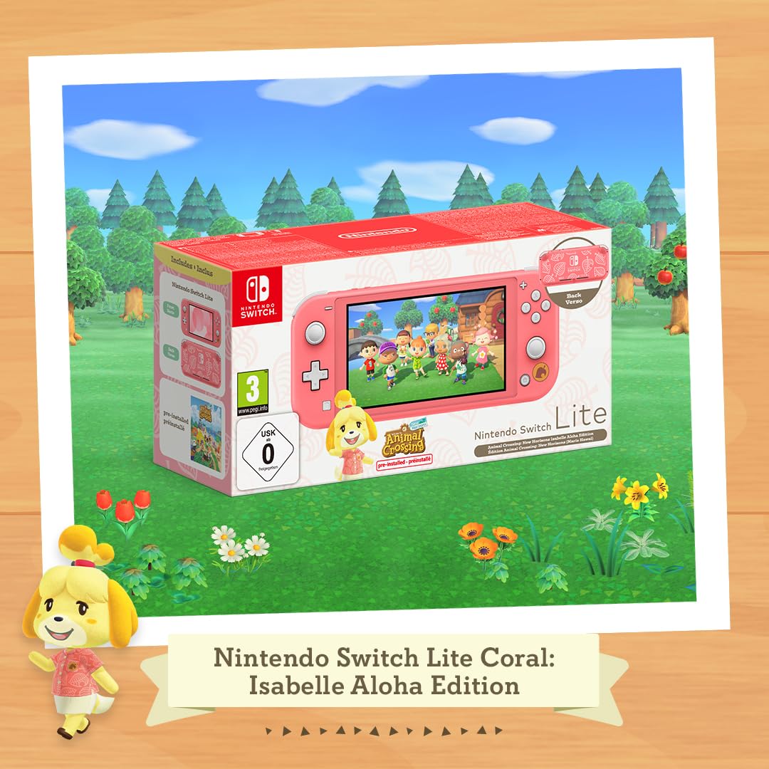 NINTENDO Switch Lite Animal Crossing: New Horizons Isabelle Aloha Edition Portable Game Console 14 cm (5.5