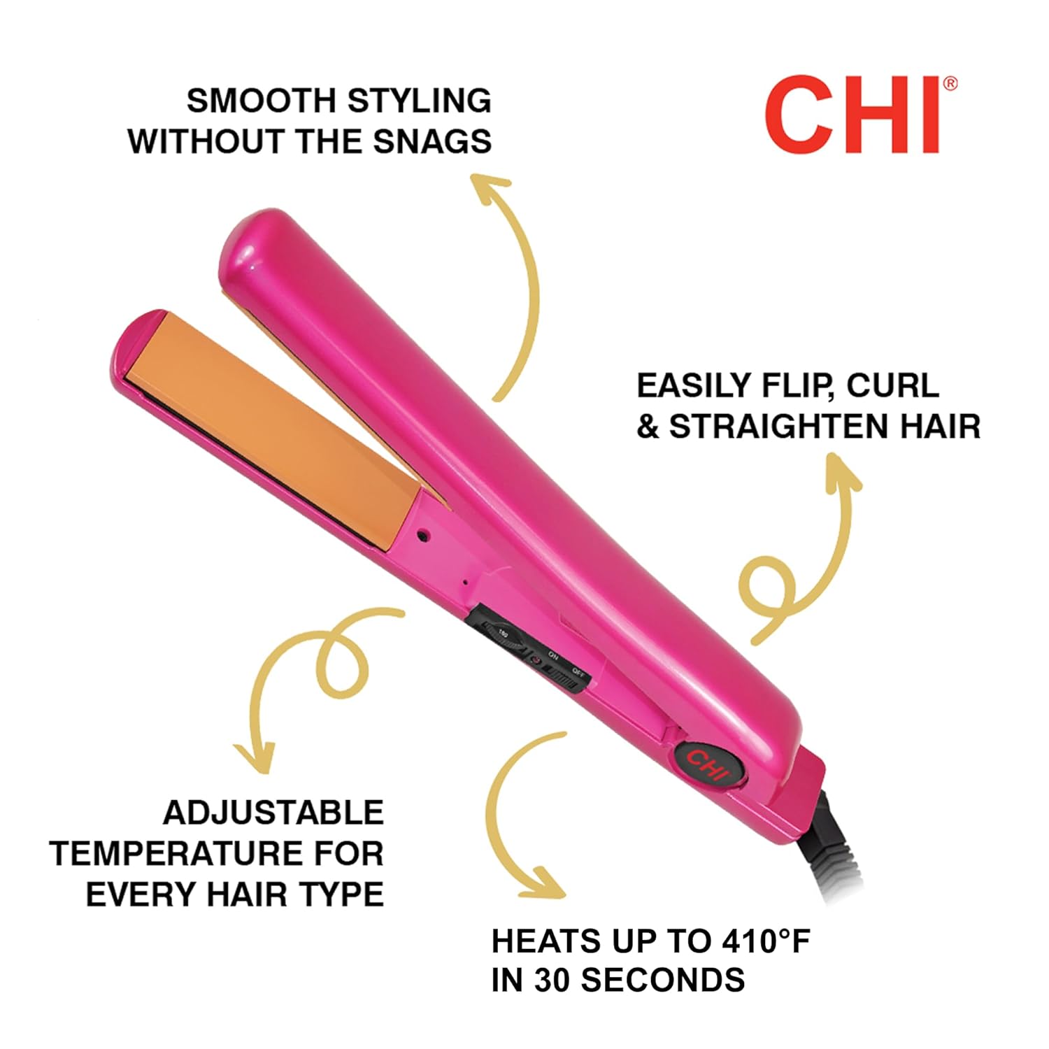 CHI Tourmaline Ceramic Flat Iron Hair Straightener 1