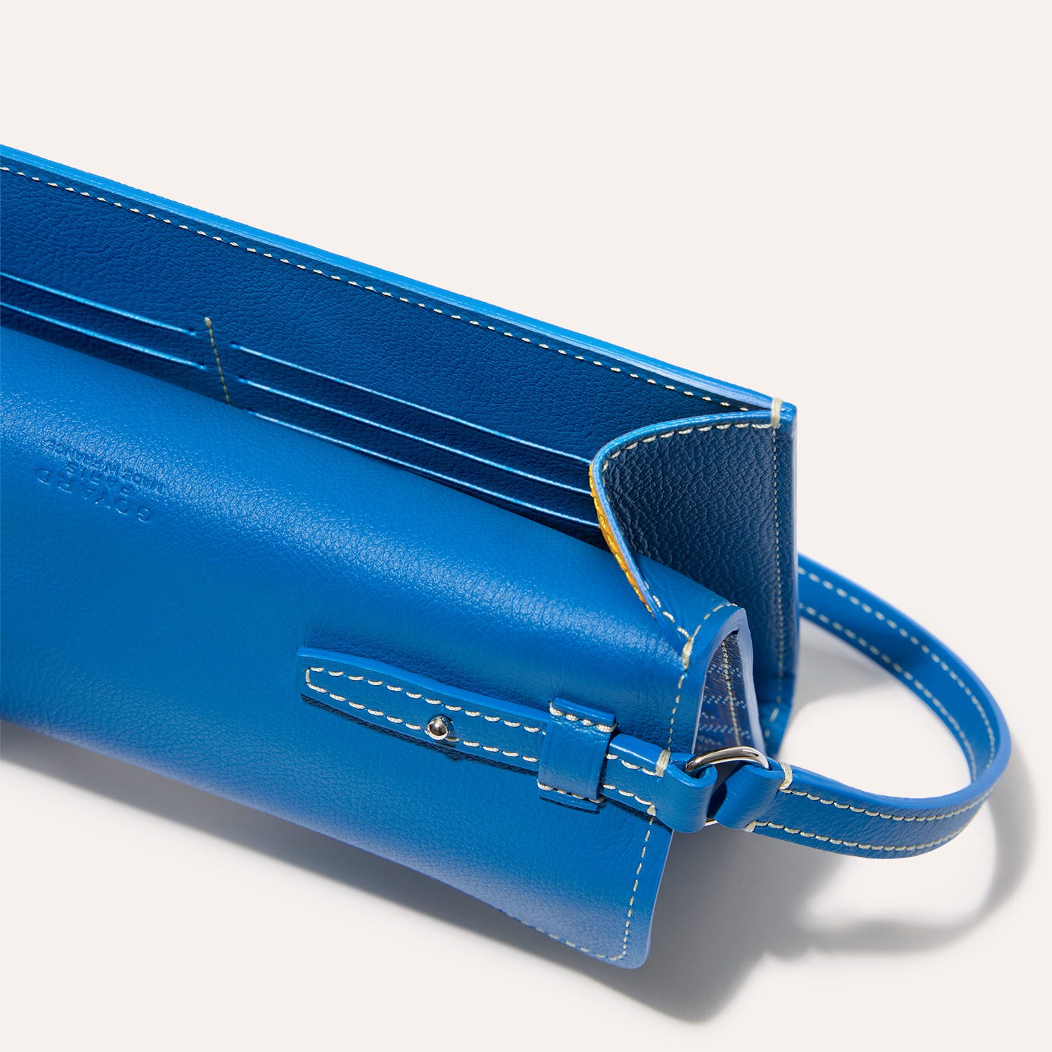 Chypre Wallet-Pouch Stripes and Initials