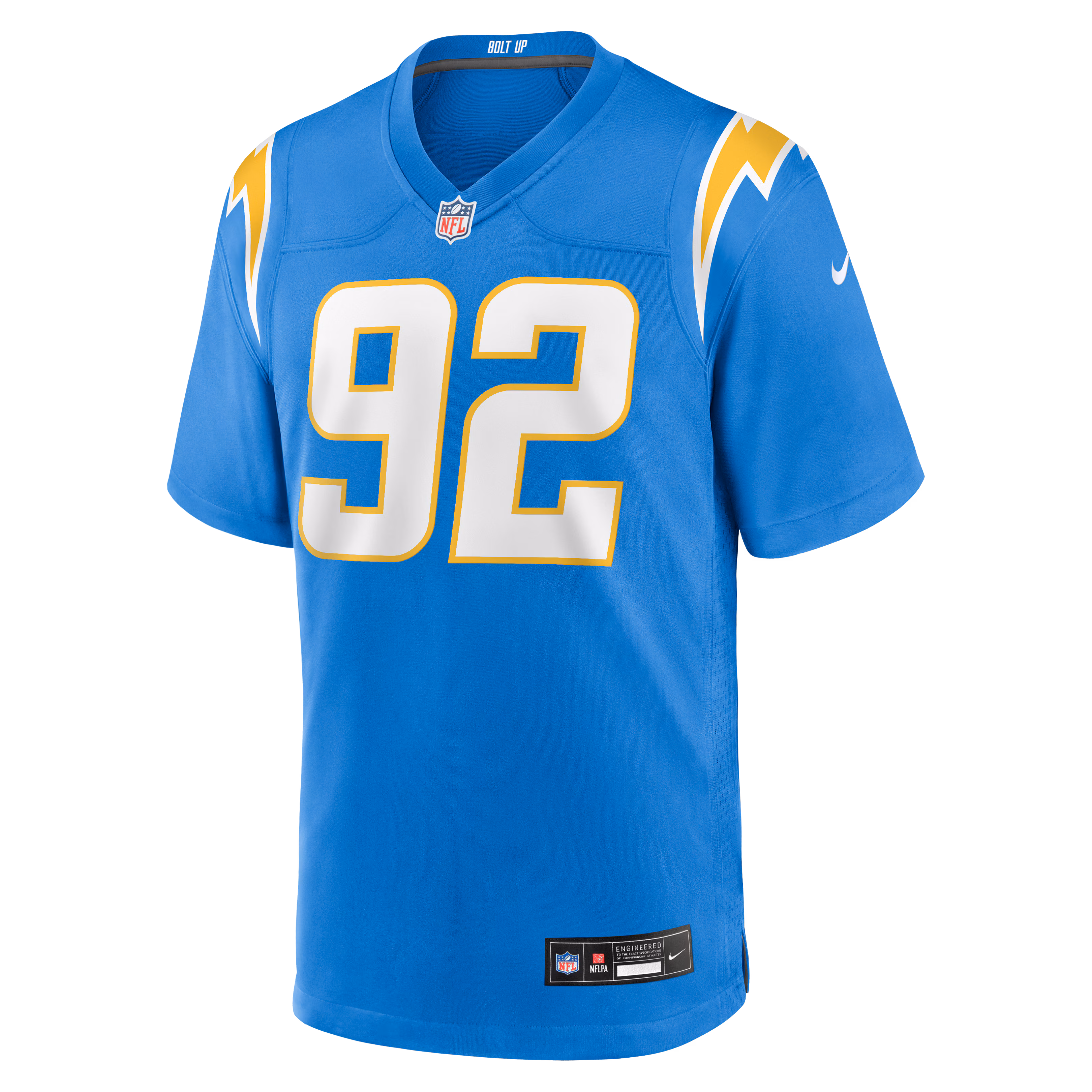 Justin Eboigbe Los Angeles Chargers Nike Team Game Jersey -  Powder Blue