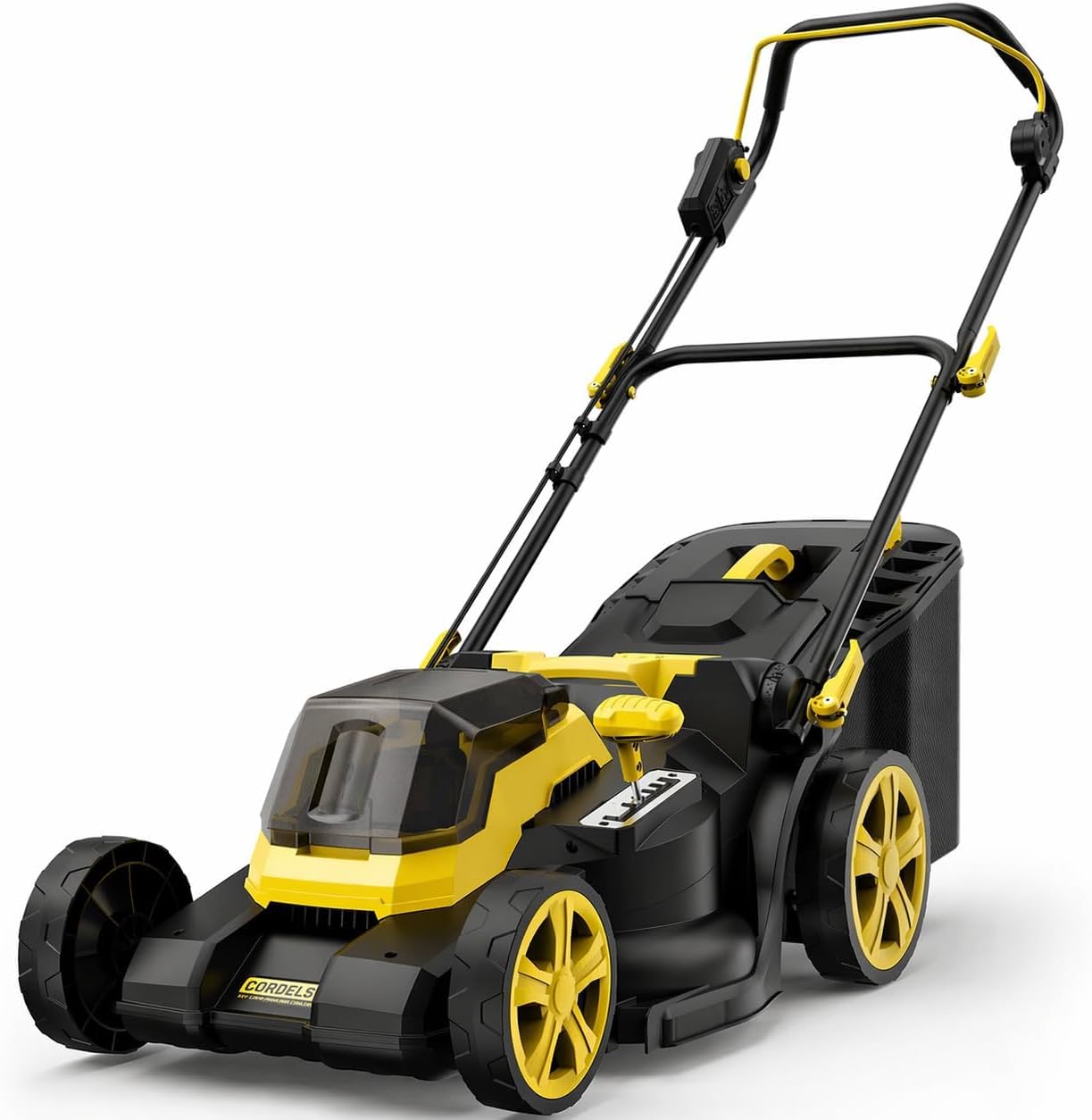 40V 19″ Cordless Lawn Mower, Compatible with DEWALT 2x20V MAX Battery (No Battery), Electric Lawn Mower with 6-Height Adjustment, 2-in-1 Cutting System, 3-Level Adjustable Handle