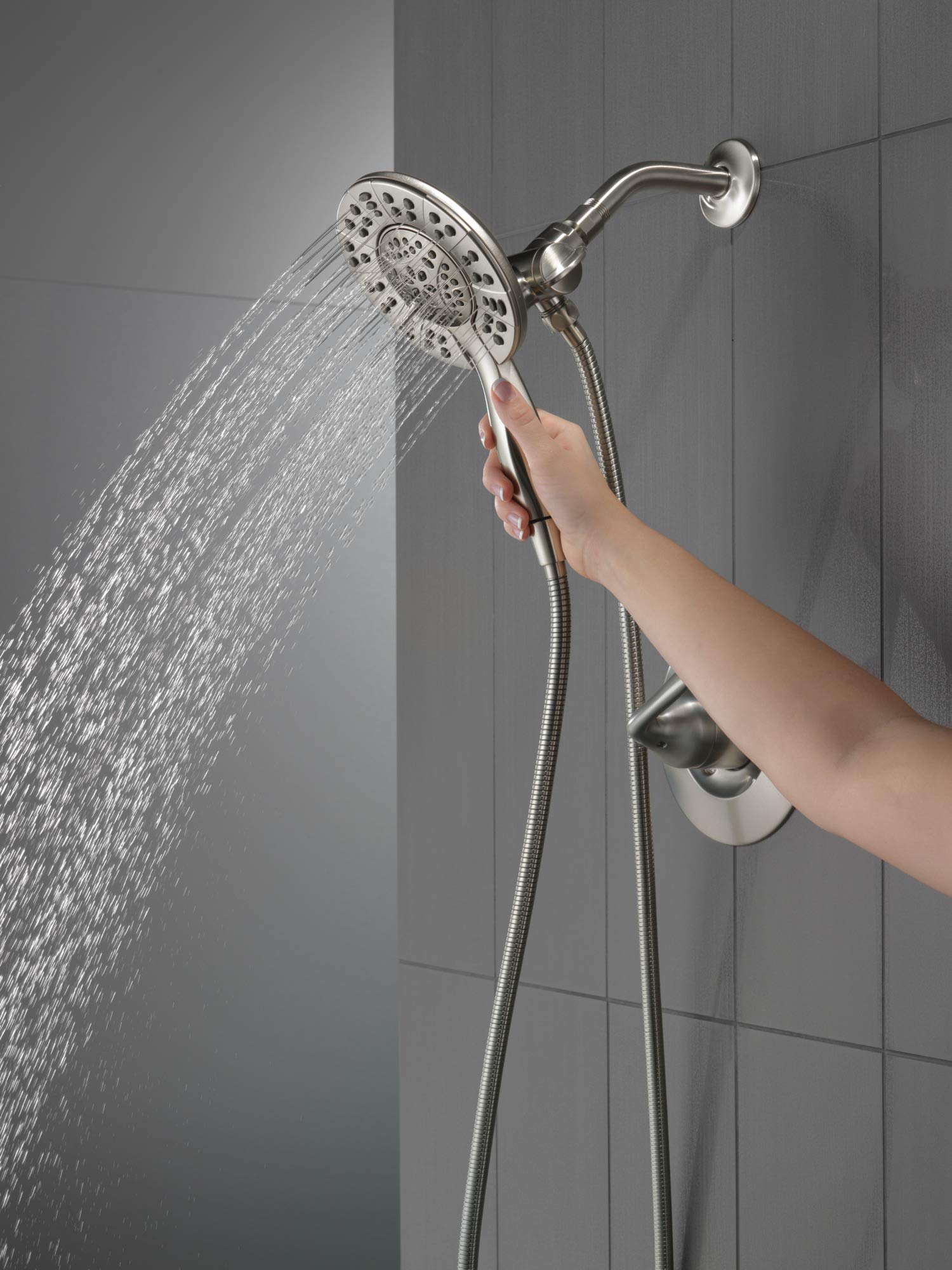 DELTA Arvo 14 Series Brushed Nickel Shower Faucet Set