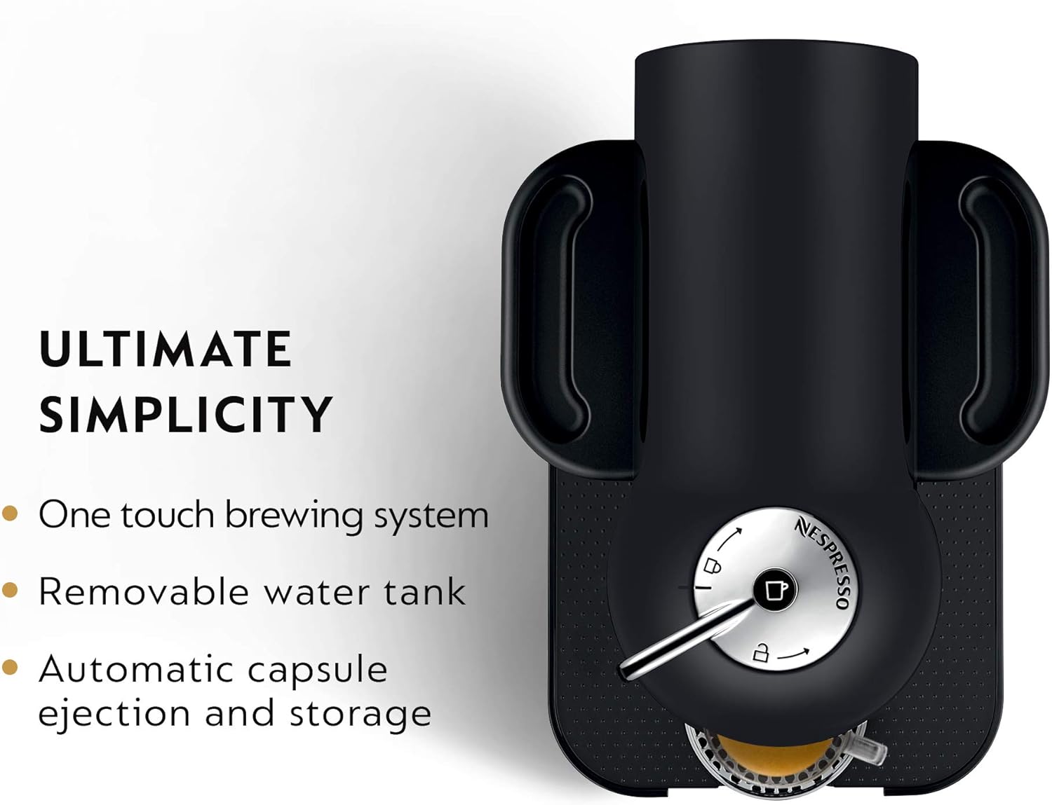 Nespresso Vertuo Coffee and Espresso Maker by Breville, Matte Black, 400 mL Capacity