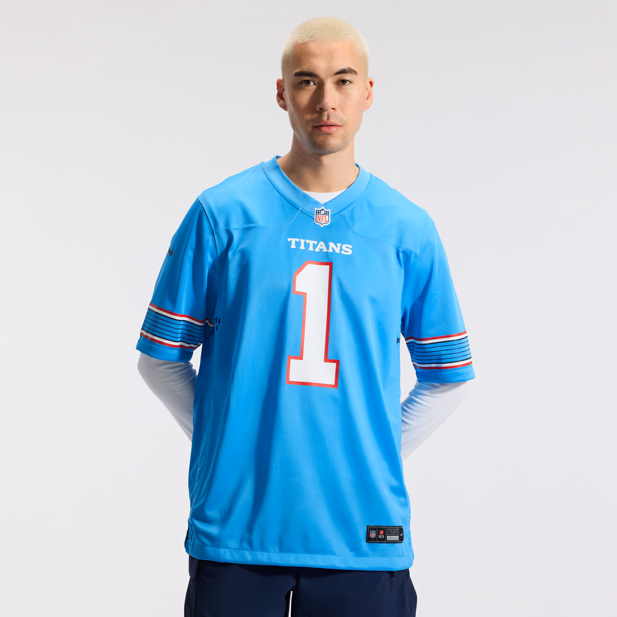 Cameron Ward Tennessee Titans Nike Game Jersey - Light Blue