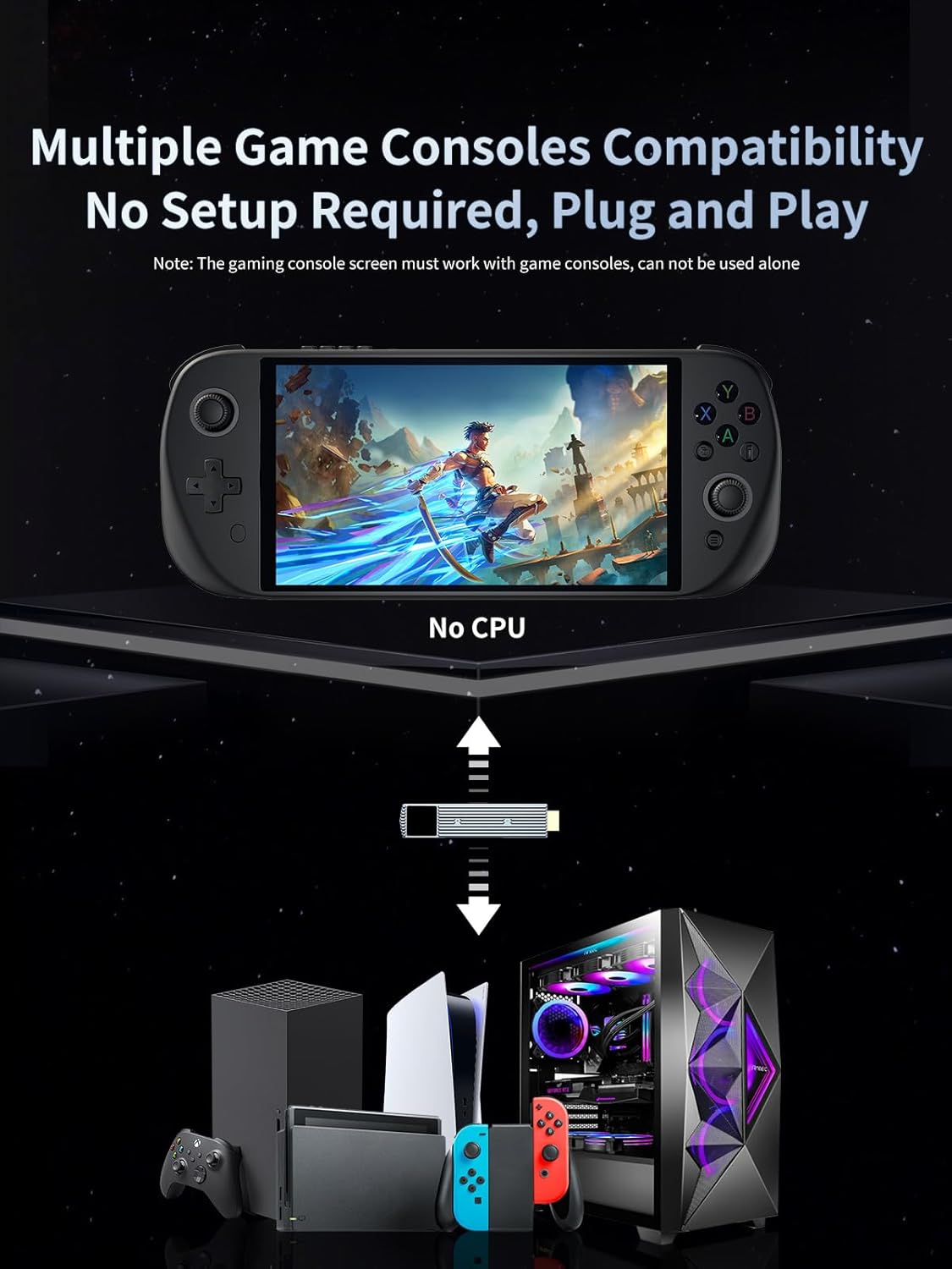 All-in-one Streaming Gaming Handheld 0 Latency with 1080P 7