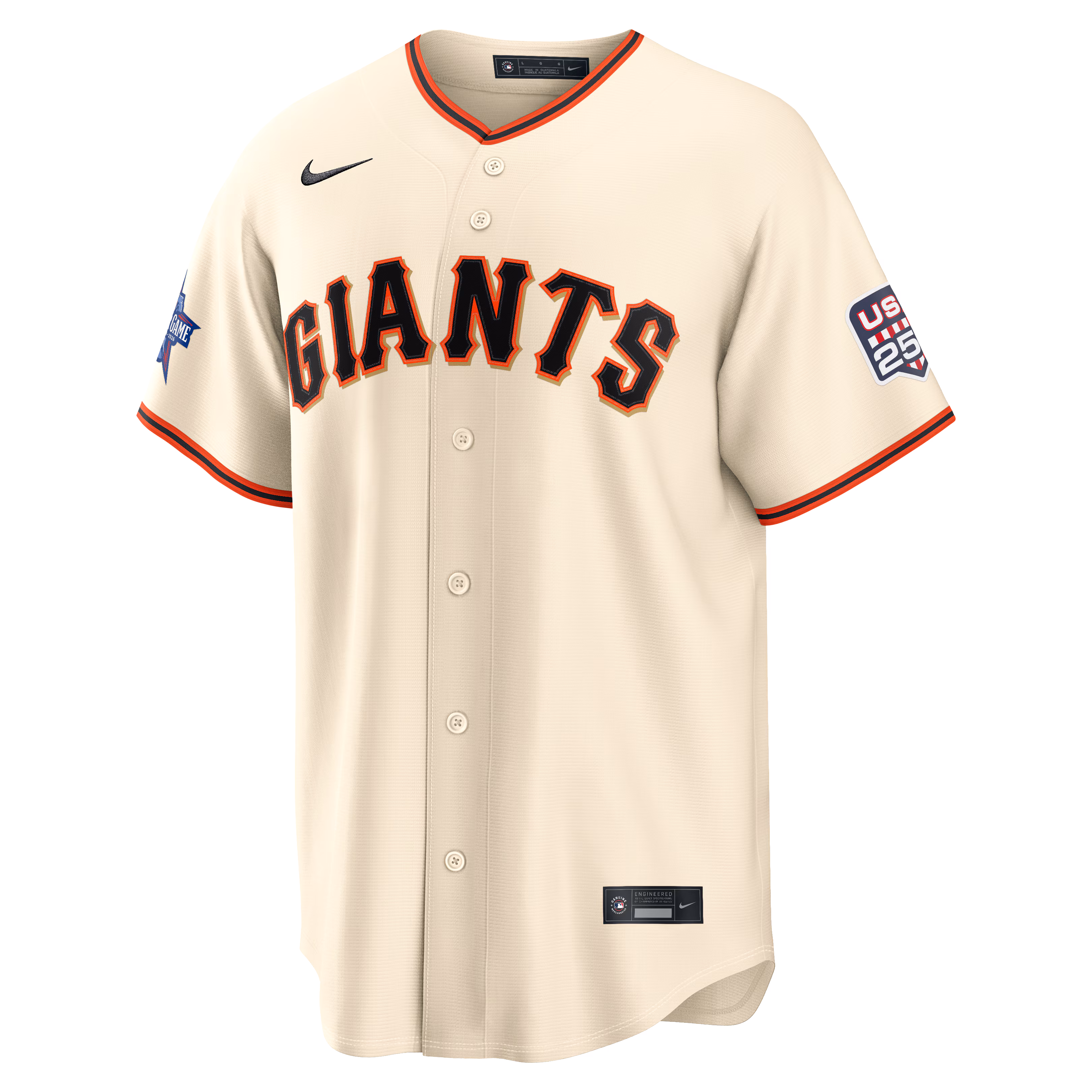 2026 All-Star Edition Stars & Stripes San Francisco Giants  Nike Cream Stadium Pick-A-Player Jersey
