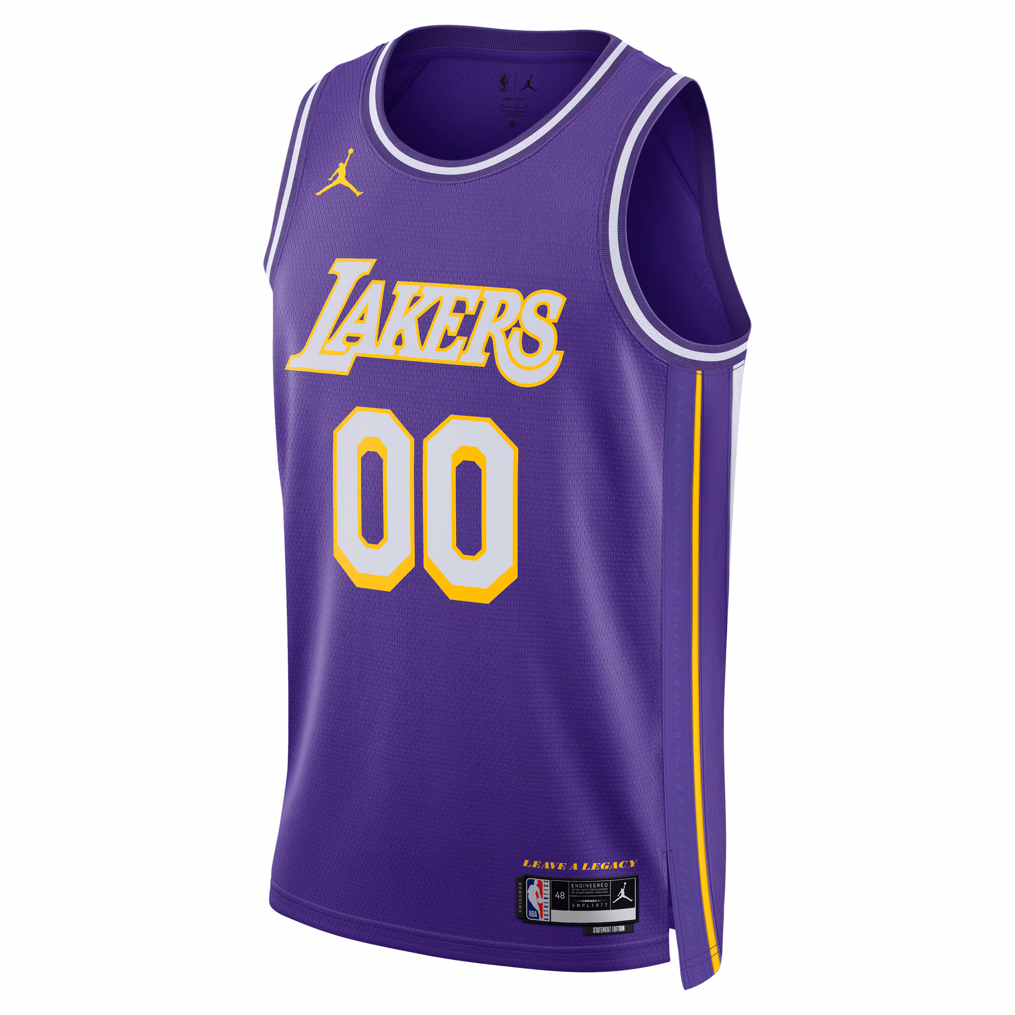 Los Angeles Lakers Jordan Brand Unisex Swingman Custom Jersey - Statement Edition - Purple